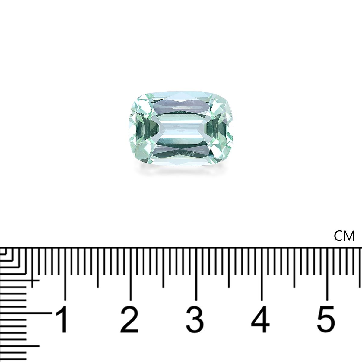 mist green green tourmaline, 9.32ct cushion cut — view 4