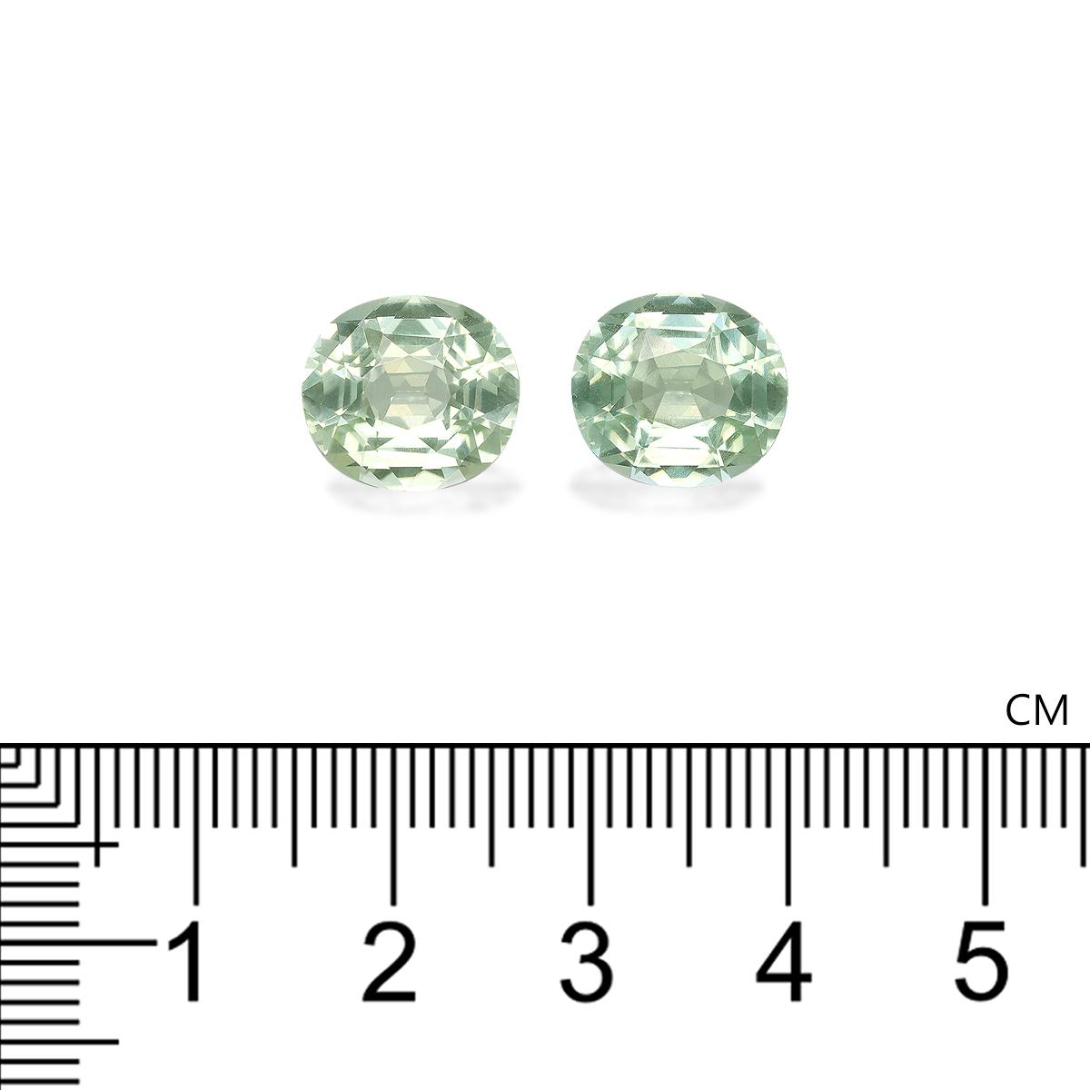 green green tourmaline, 8.62ct oval cut — view 4