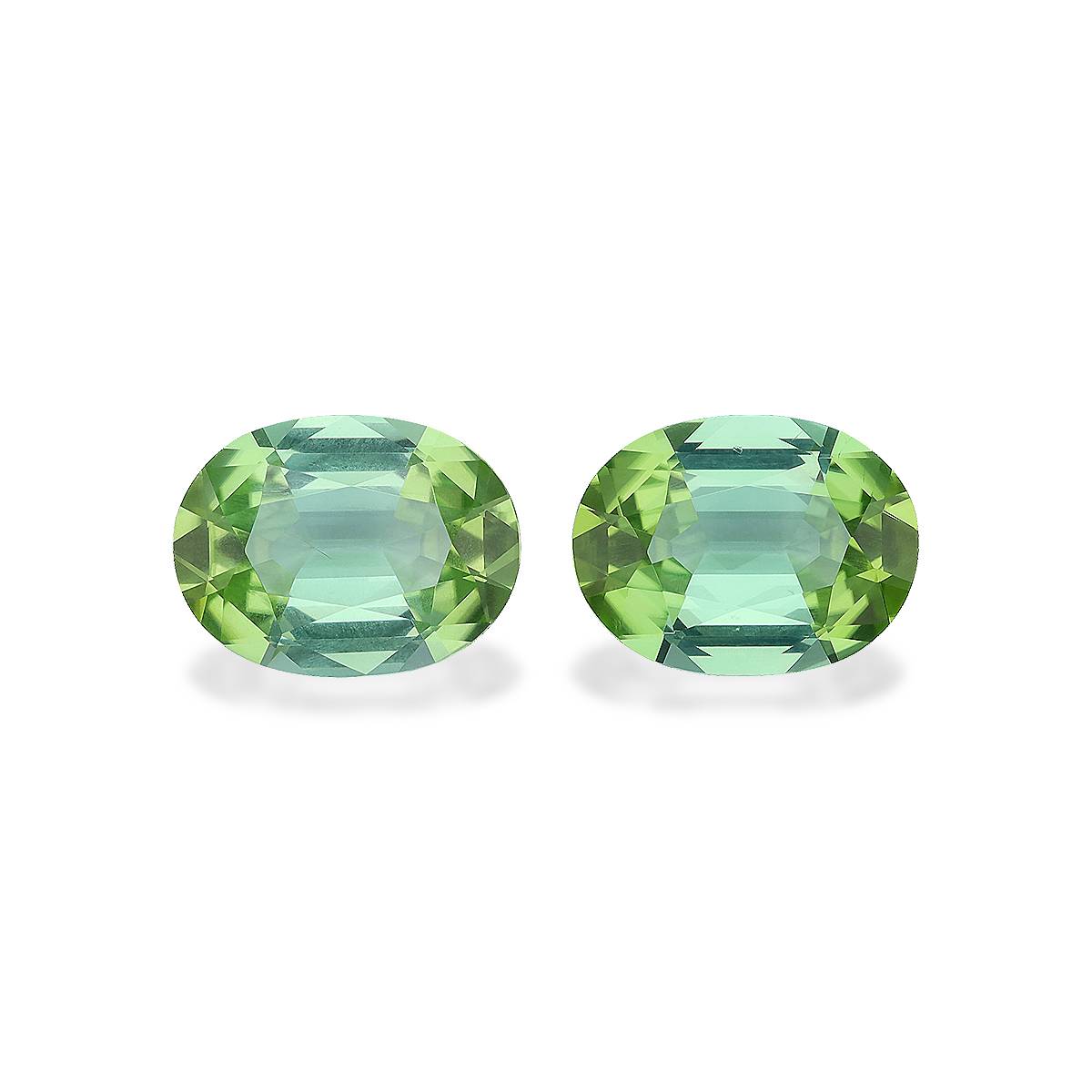 lime green green tourmaline, 10.44ct oval cut — main view