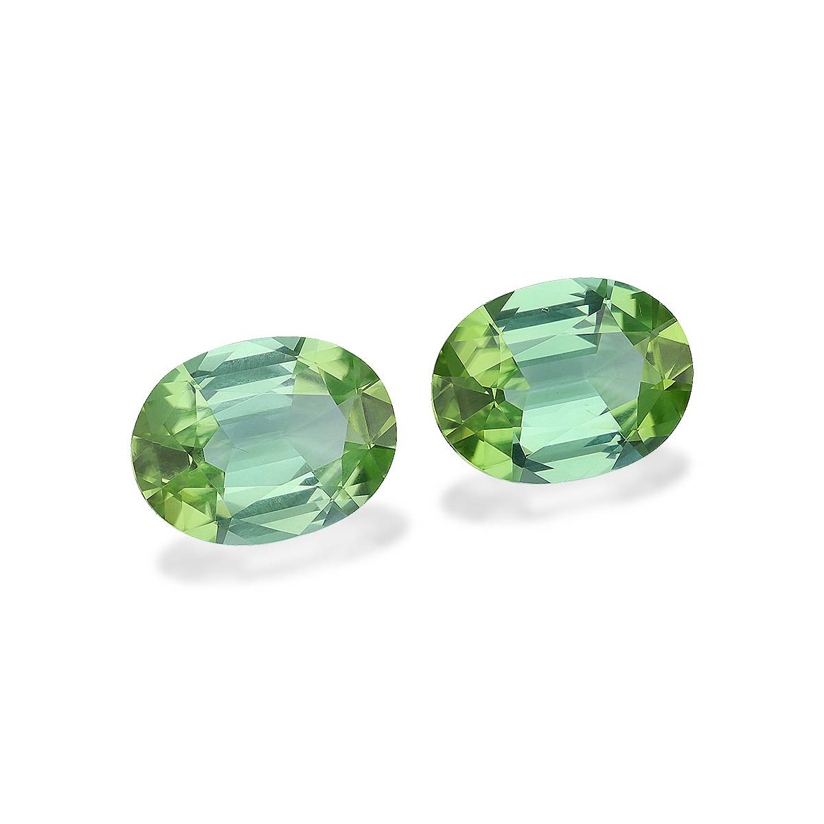 lime green green tourmaline, 10.44ct oval cut — view 3