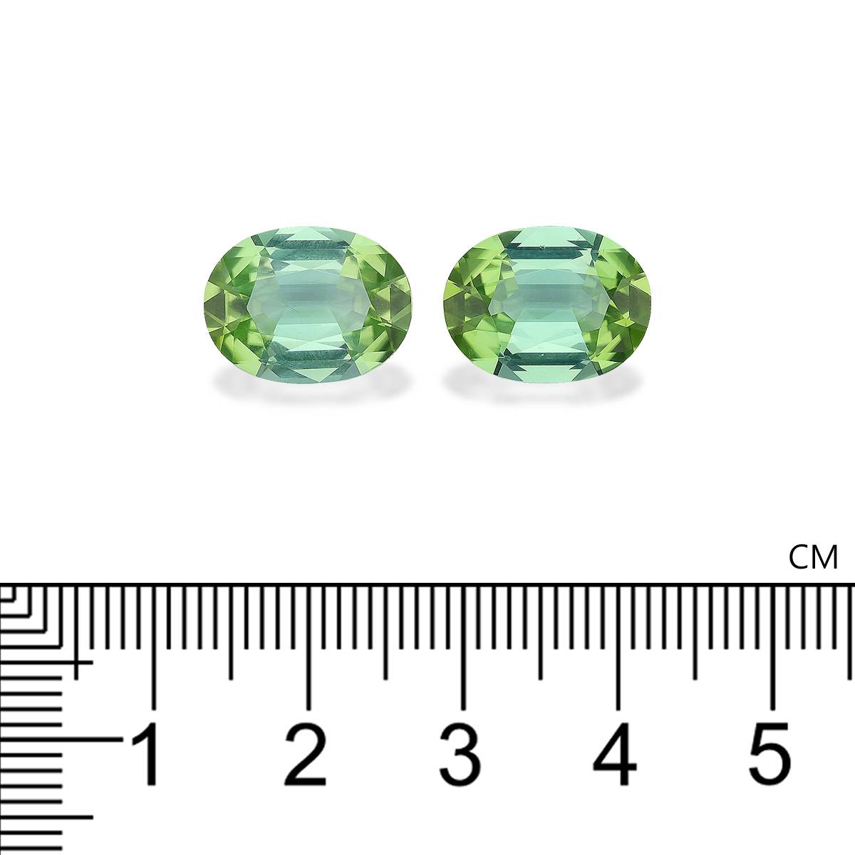 lime green green tourmaline, 10.44ct oval cut — view 4