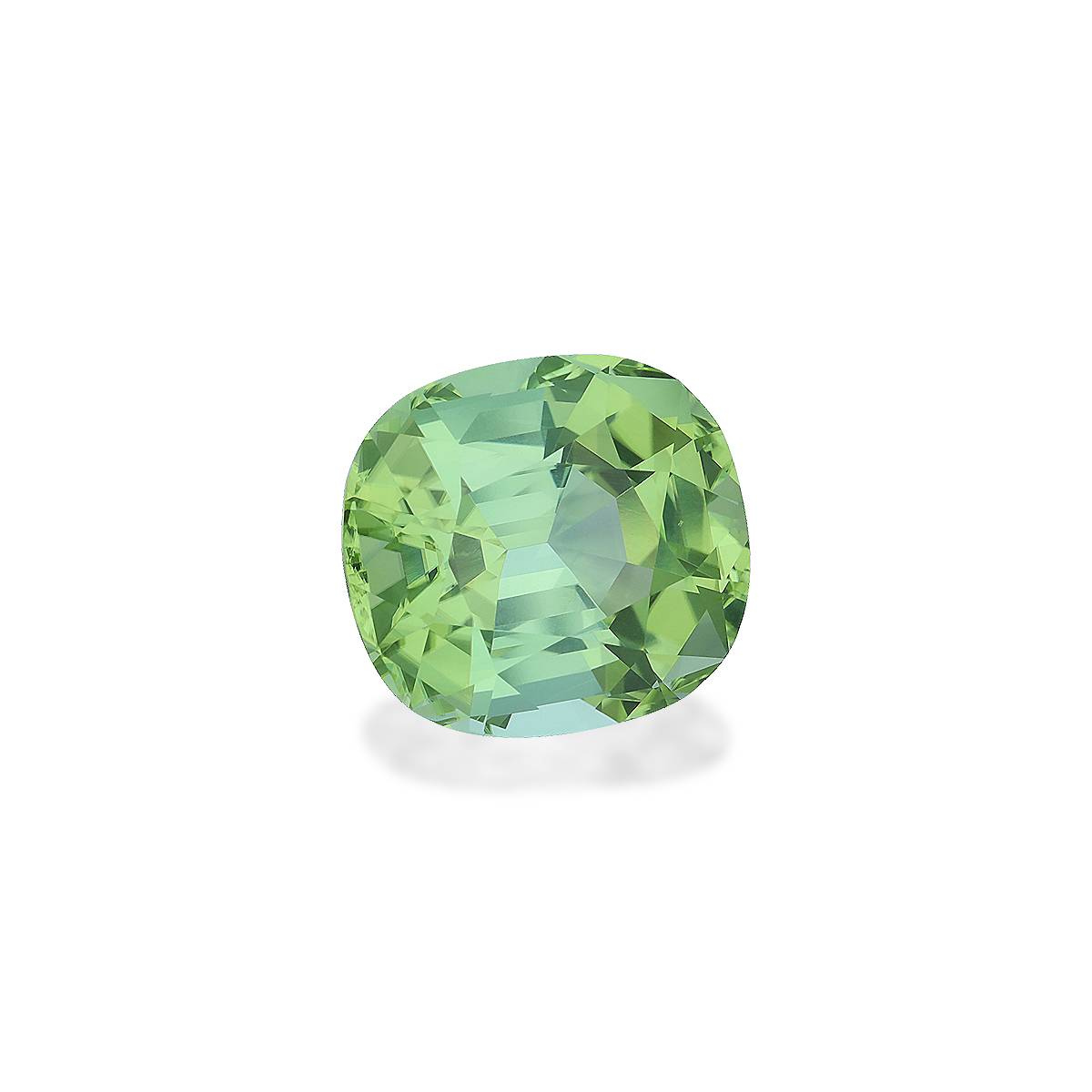 pale green green tourmaline, 15.97ct cushion cut — view 3