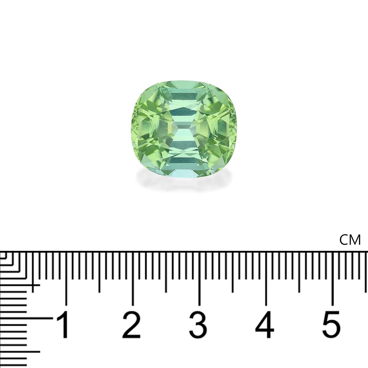 pale green green tourmaline, 15.97ct cushion cut — view 4