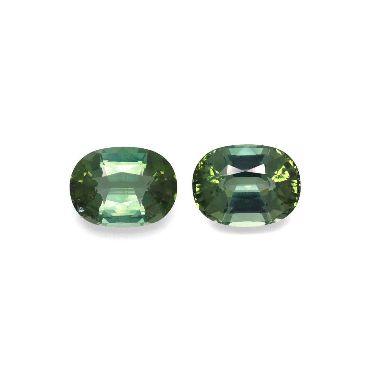 Cotton Green Tourmaline 34.00ct Pair