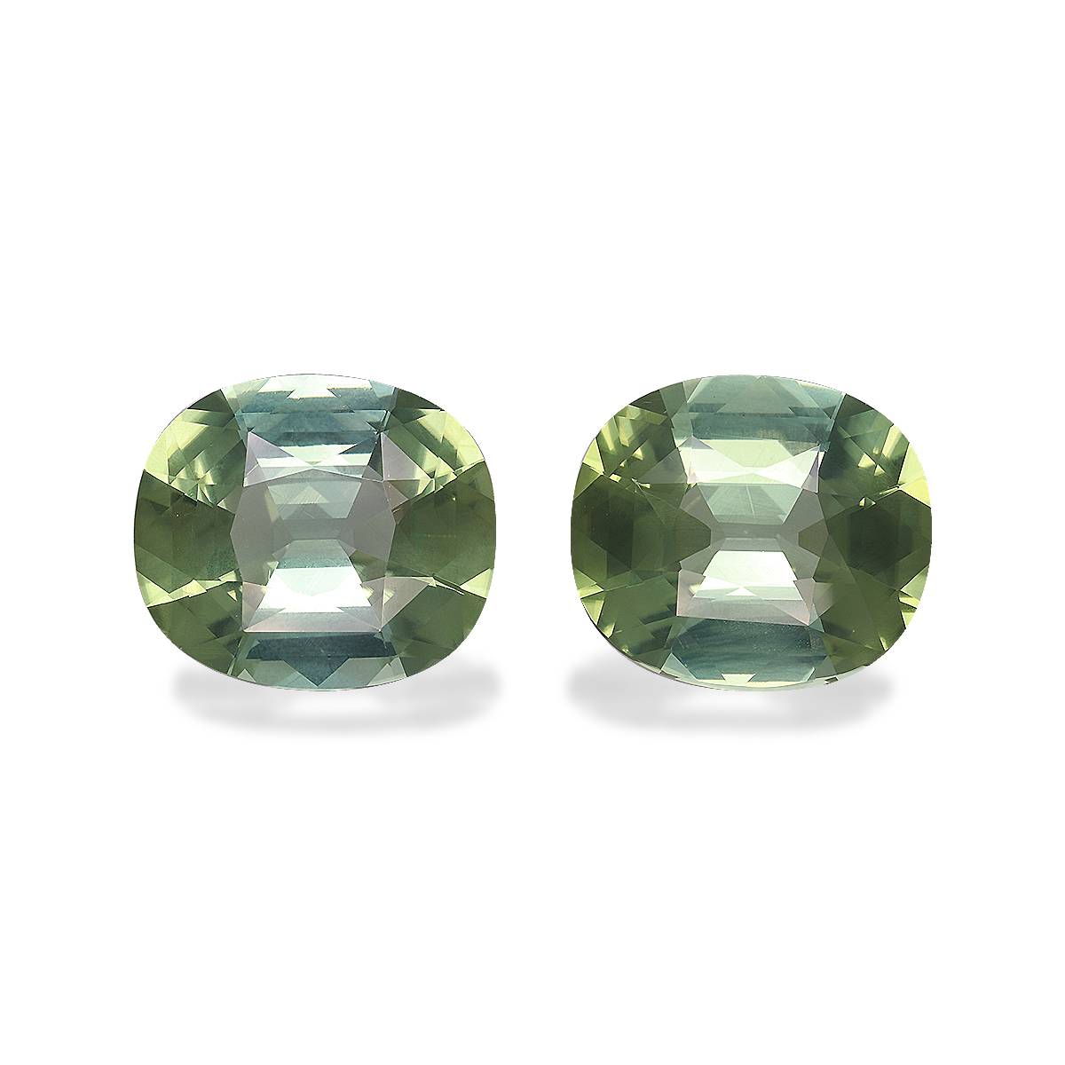Mist Green Tourmaline 30.15ct - 18x16mm Pair