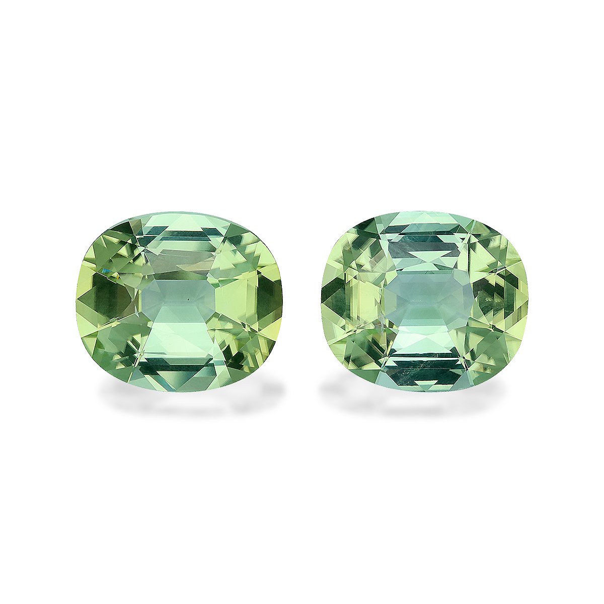 mist green green tourmaline, 29.67ct cushion cut — main view