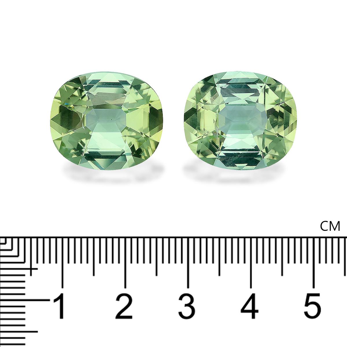 mist green green tourmaline, 29.67ct cushion cut — view 4