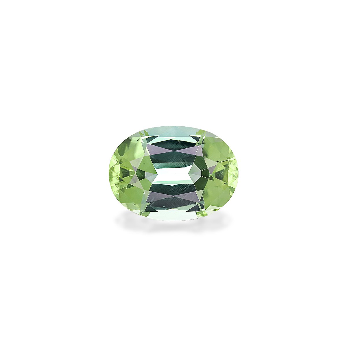 cotton green green tourmaline, 13.54ct oval cut — main view