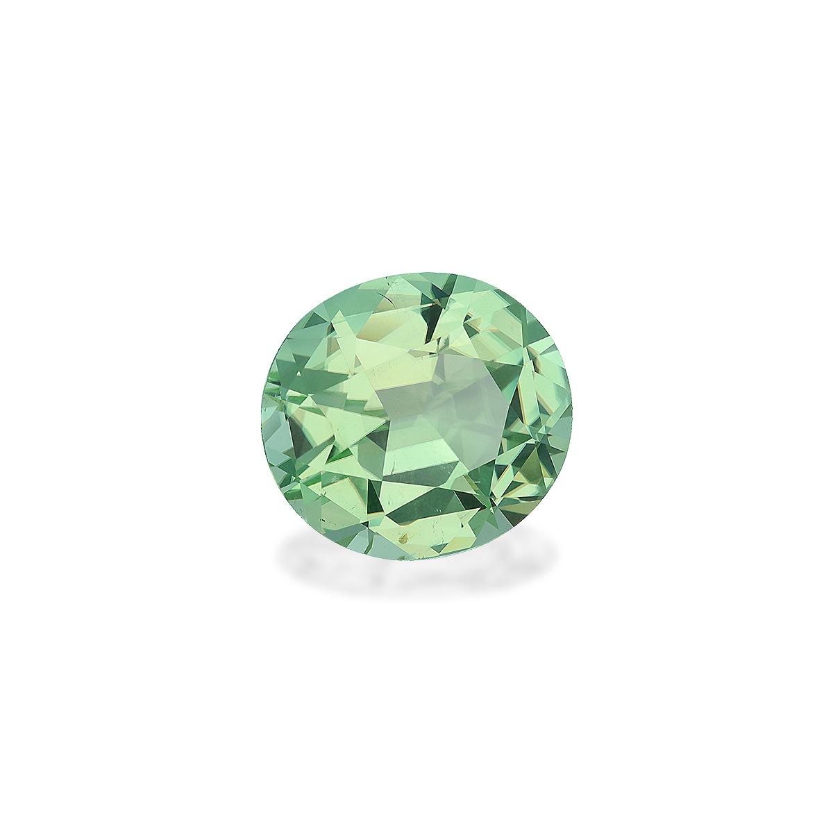 pistachio green green tourmaline, 21.91ct oval cut — view 3