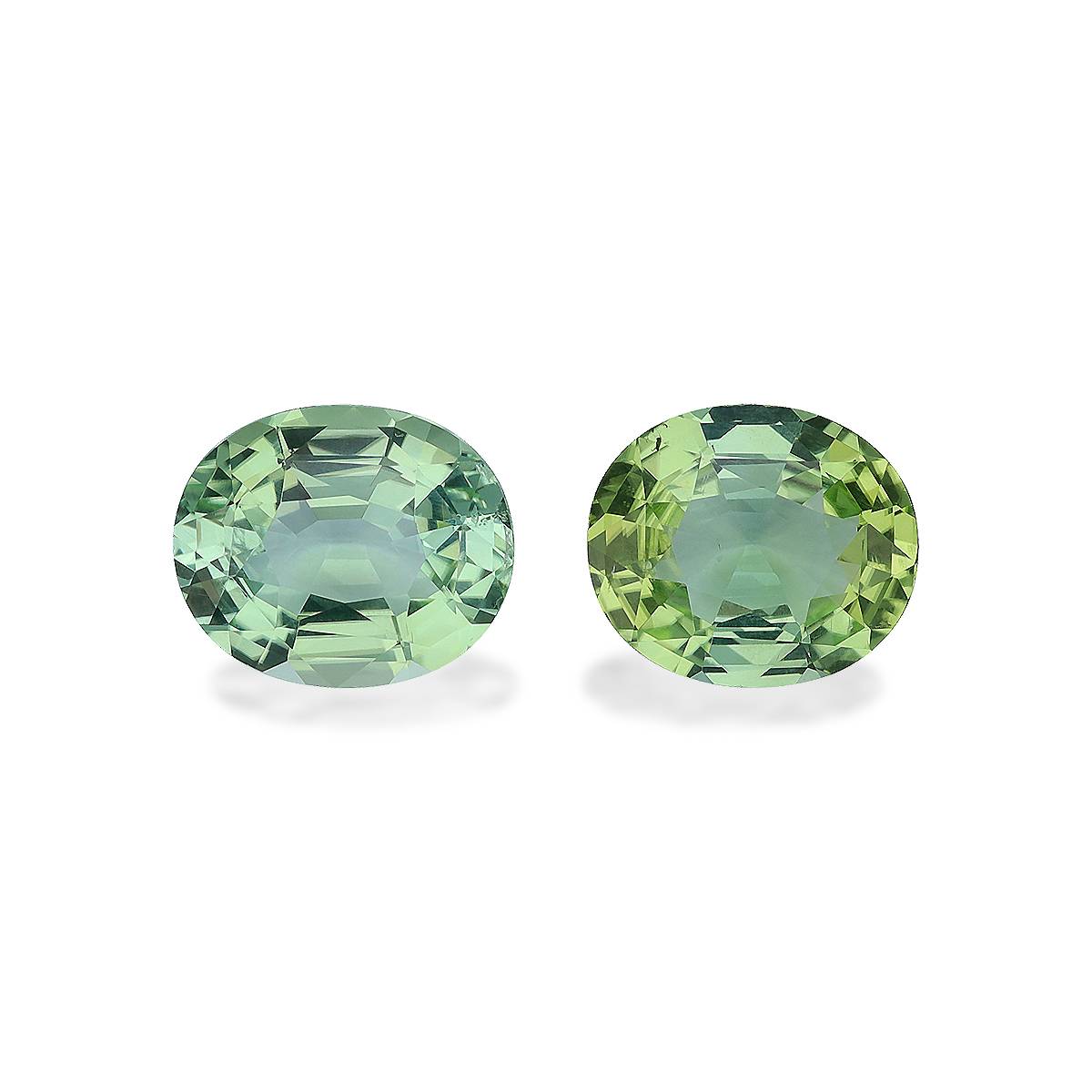 Green Tourmaline 9.22ct - 12x10mm Pair