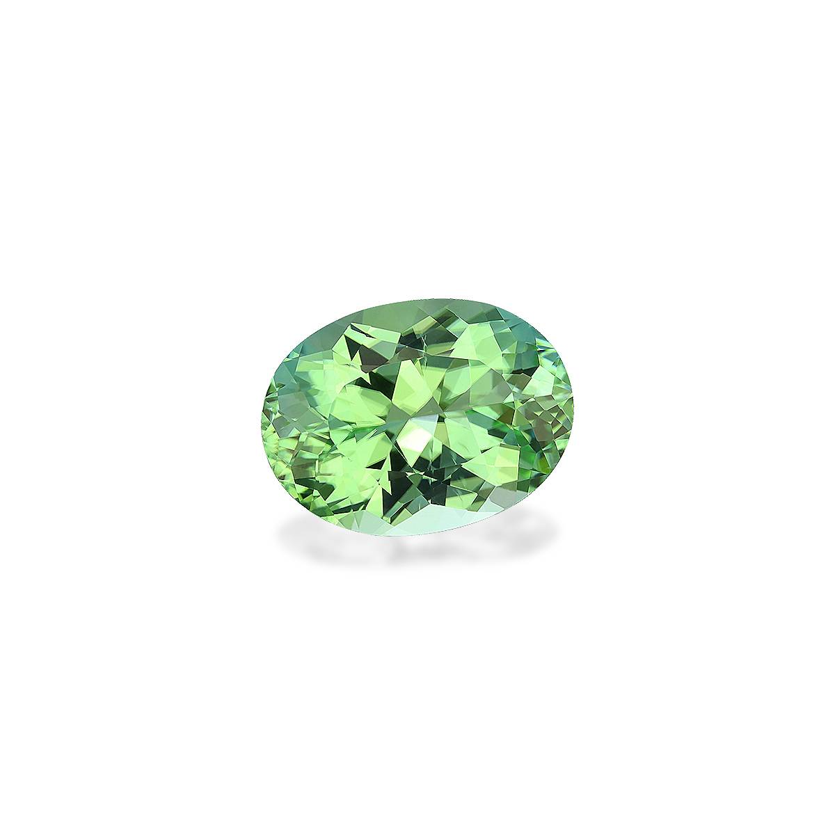 pistachio green green tourmaline, 11.75ct oval cut — view 3