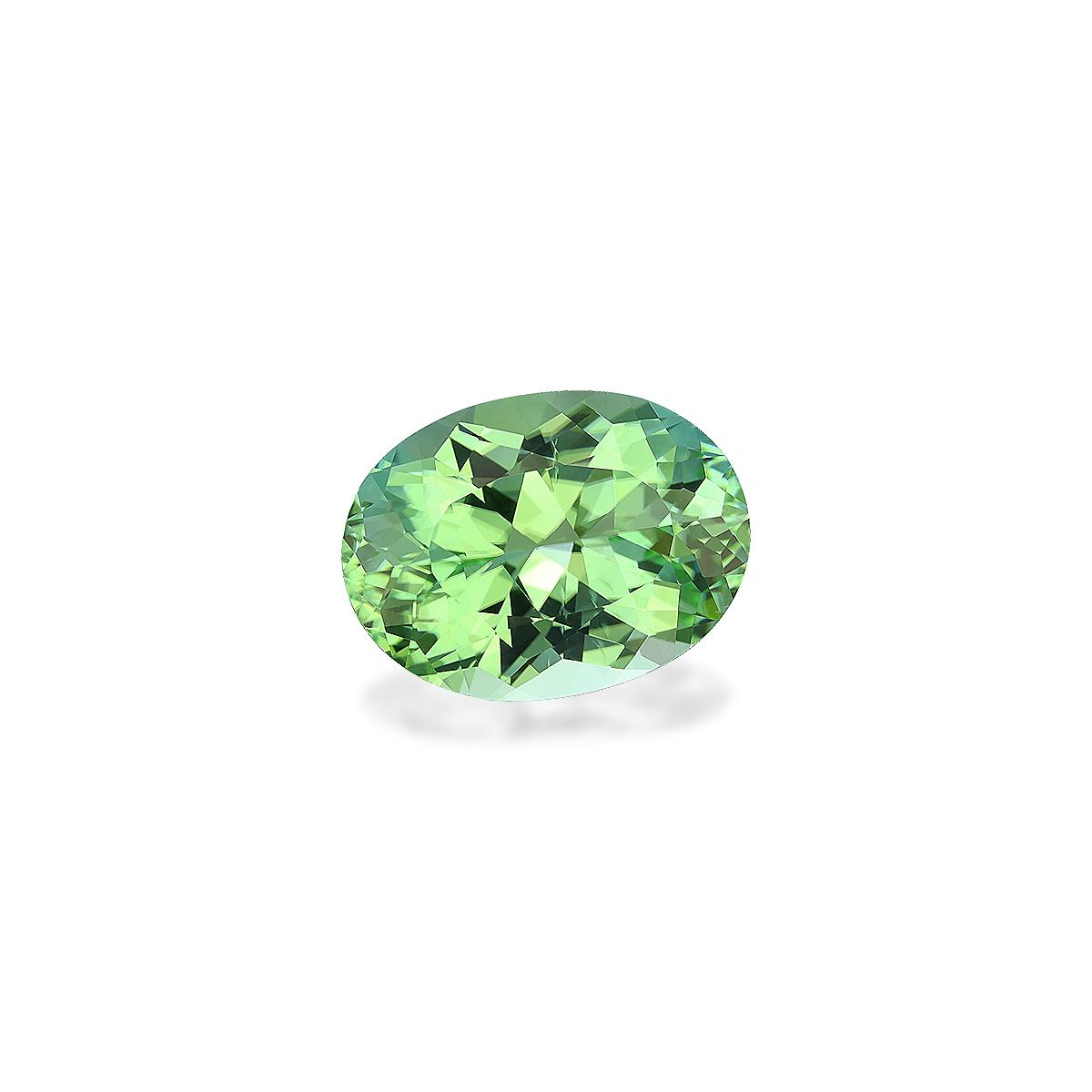 pistachio green green tourmaline, 11.75ct oval cut — view 3