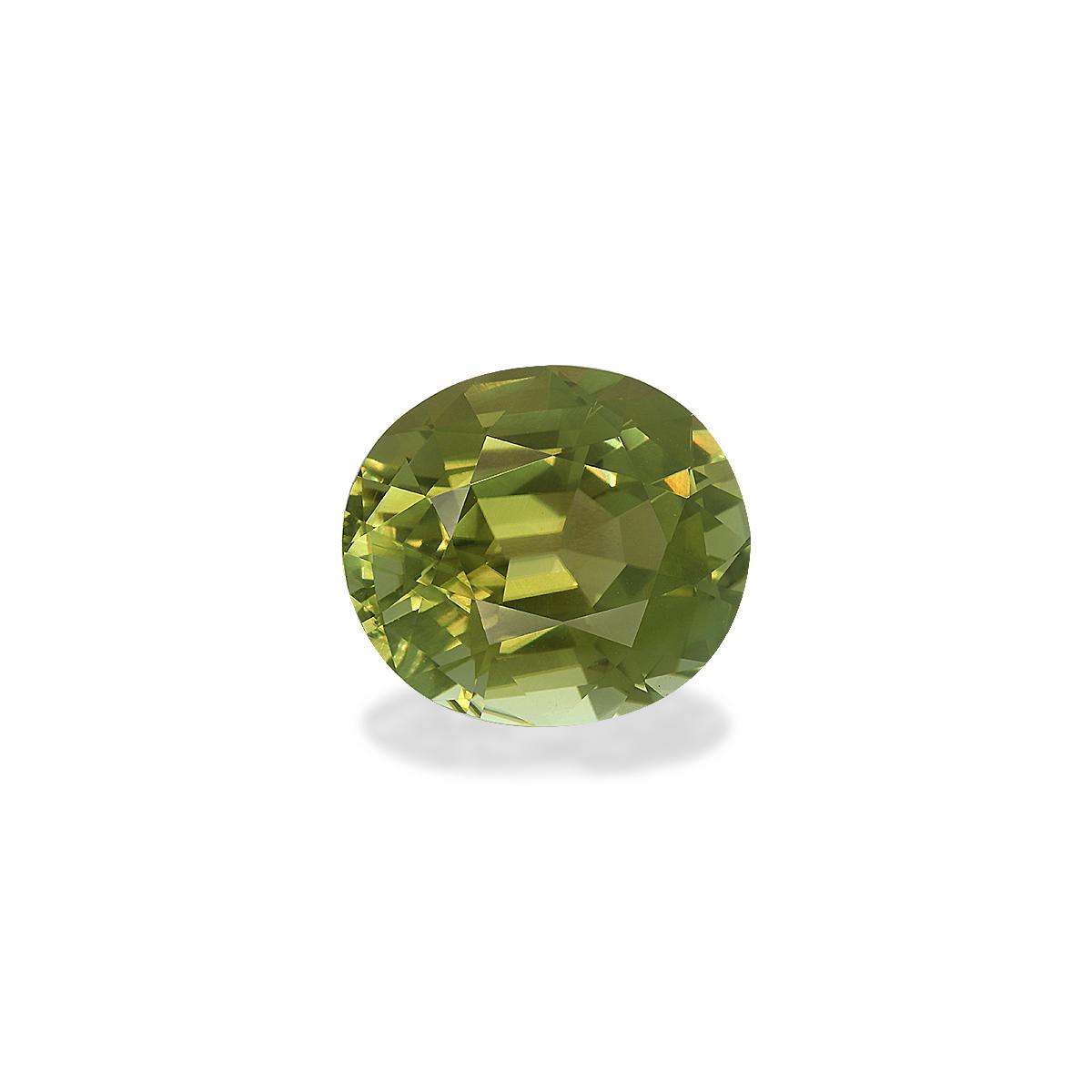 forest green green tourmaline, 15.18ct oval cut — view 3