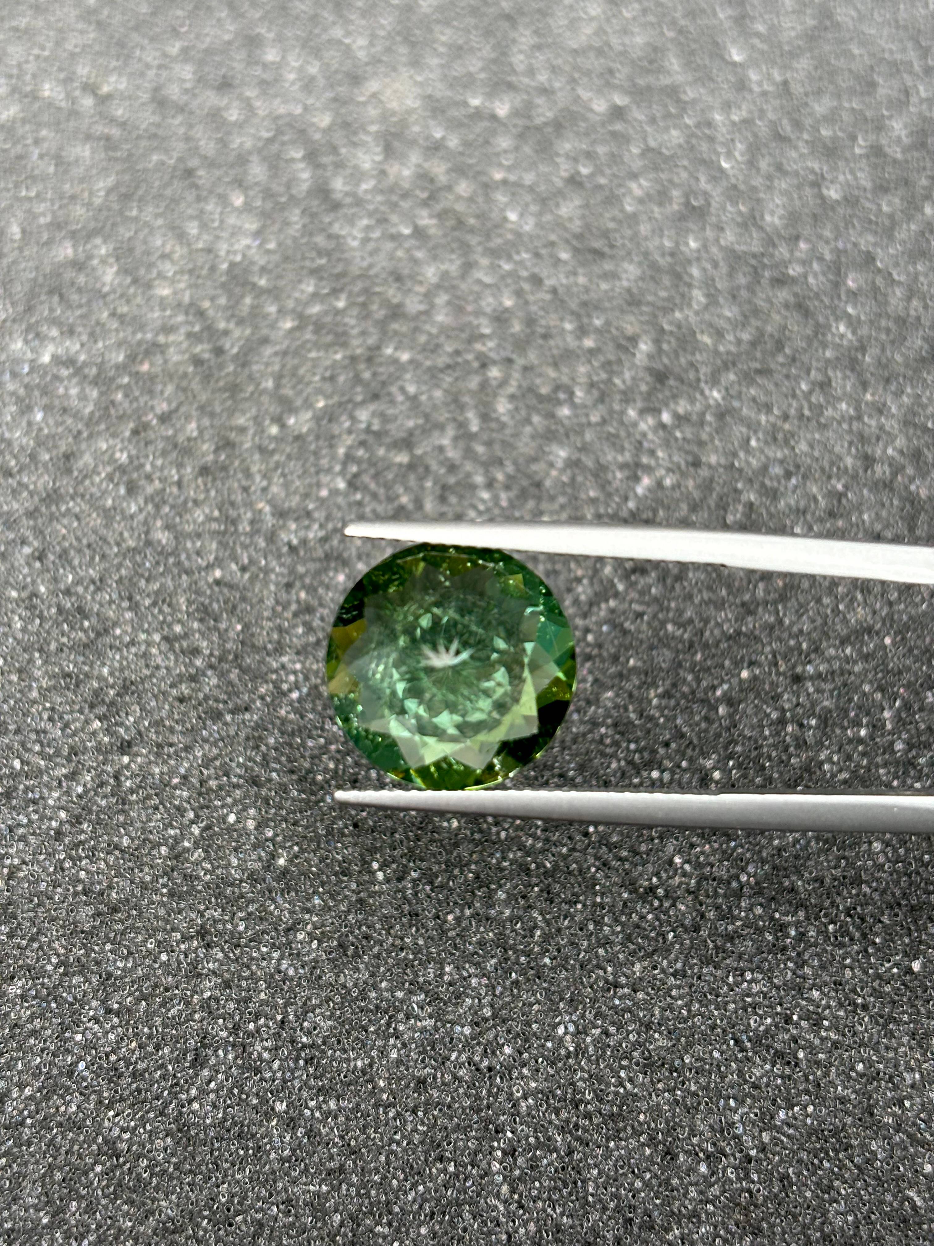 forest green green tourmaline, 15.18ct oval cut — view 7