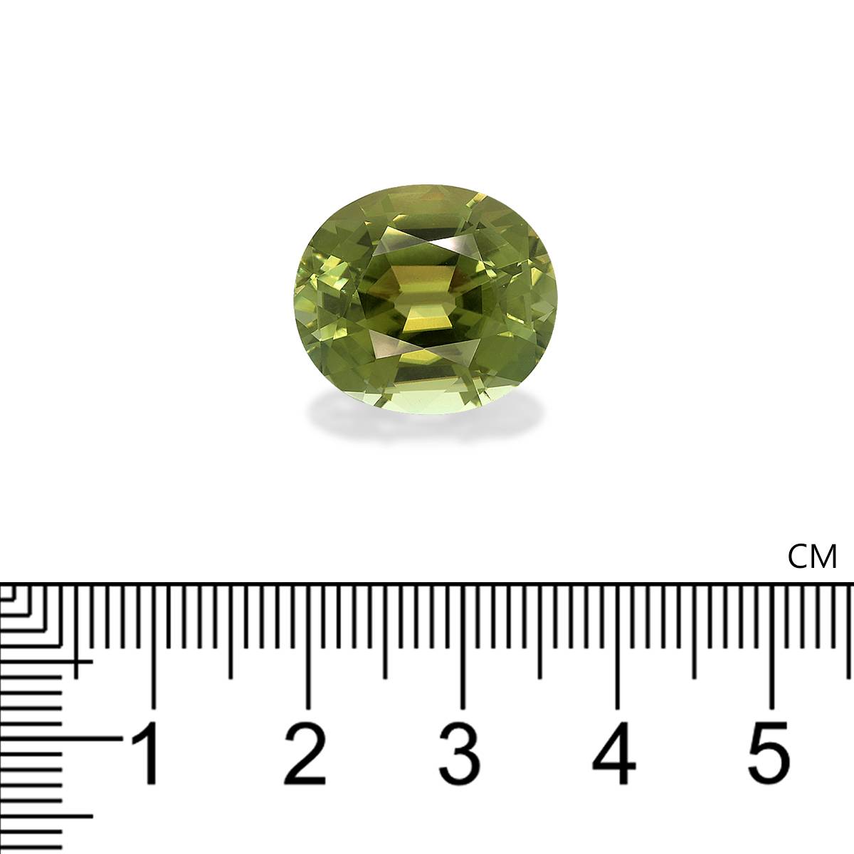 forest green green tourmaline, 15.18ct oval cut — view 4