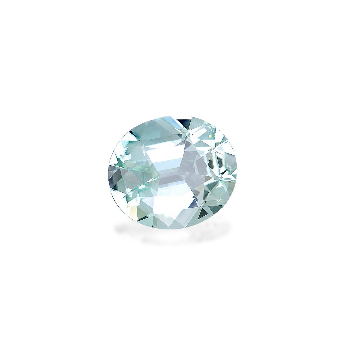 pale green green tourmaline, 7.84ct oval cut — view 3