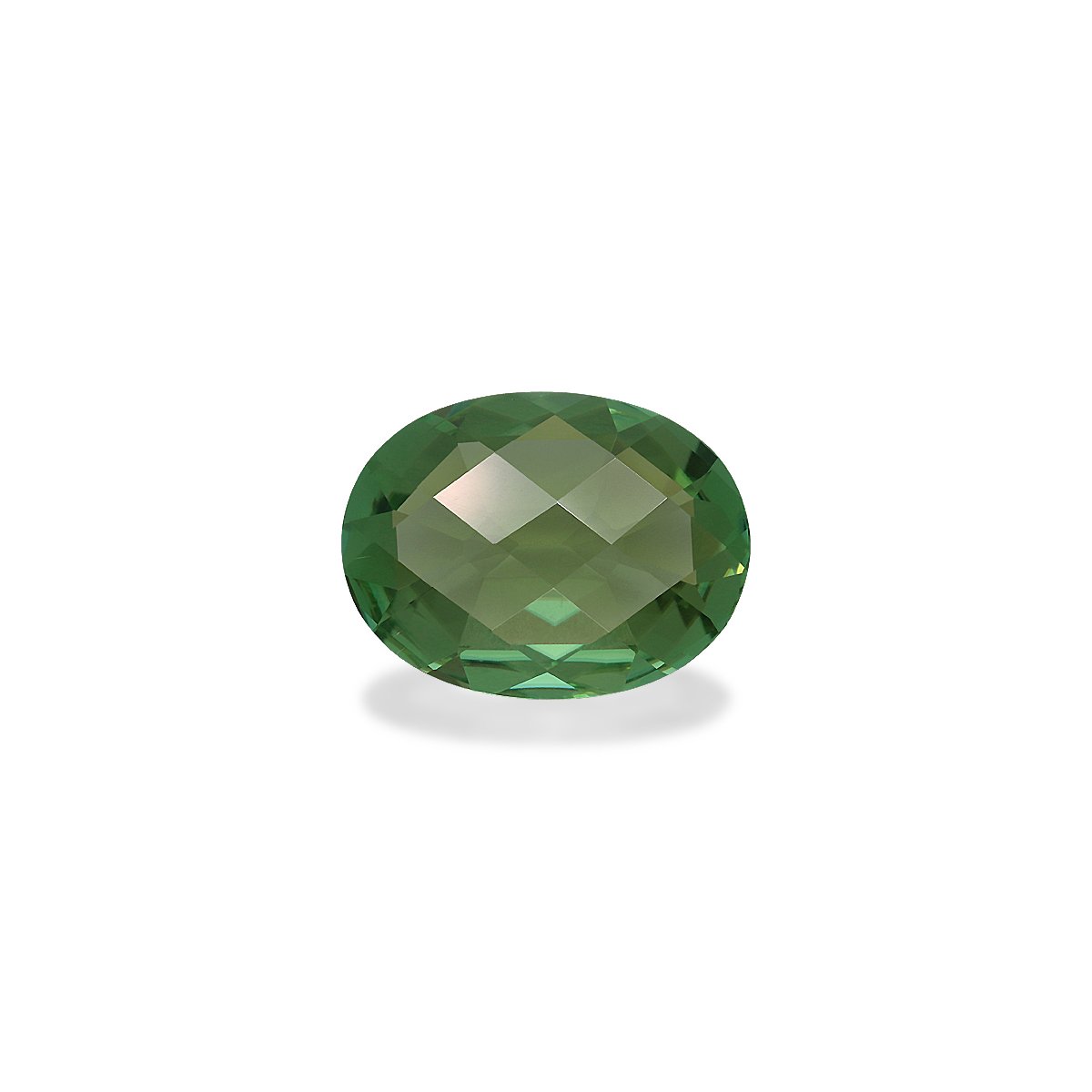 green green tourmaline, 6.92ct oval cut — main view