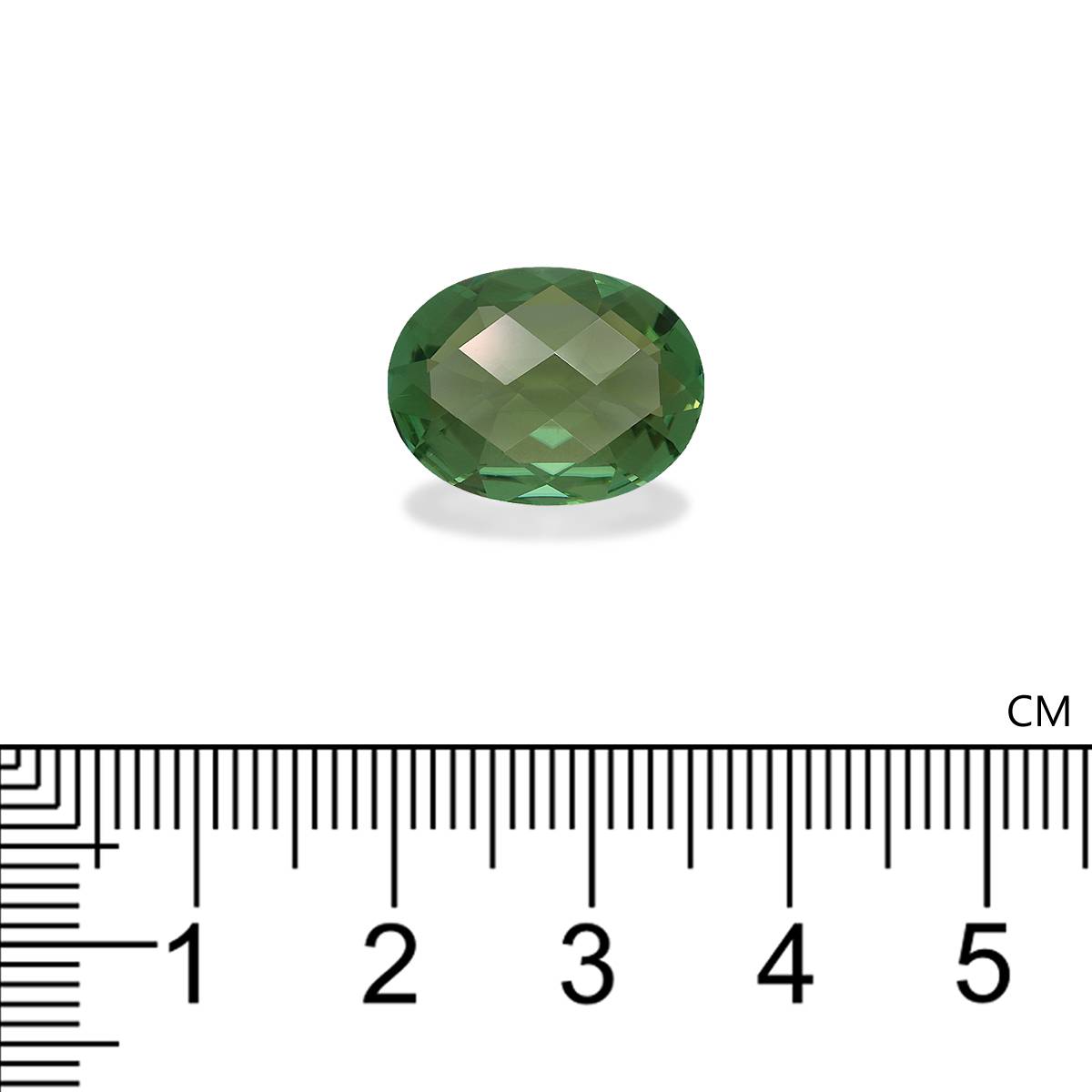 green green tourmaline, 6.92ct oval cut — view 4