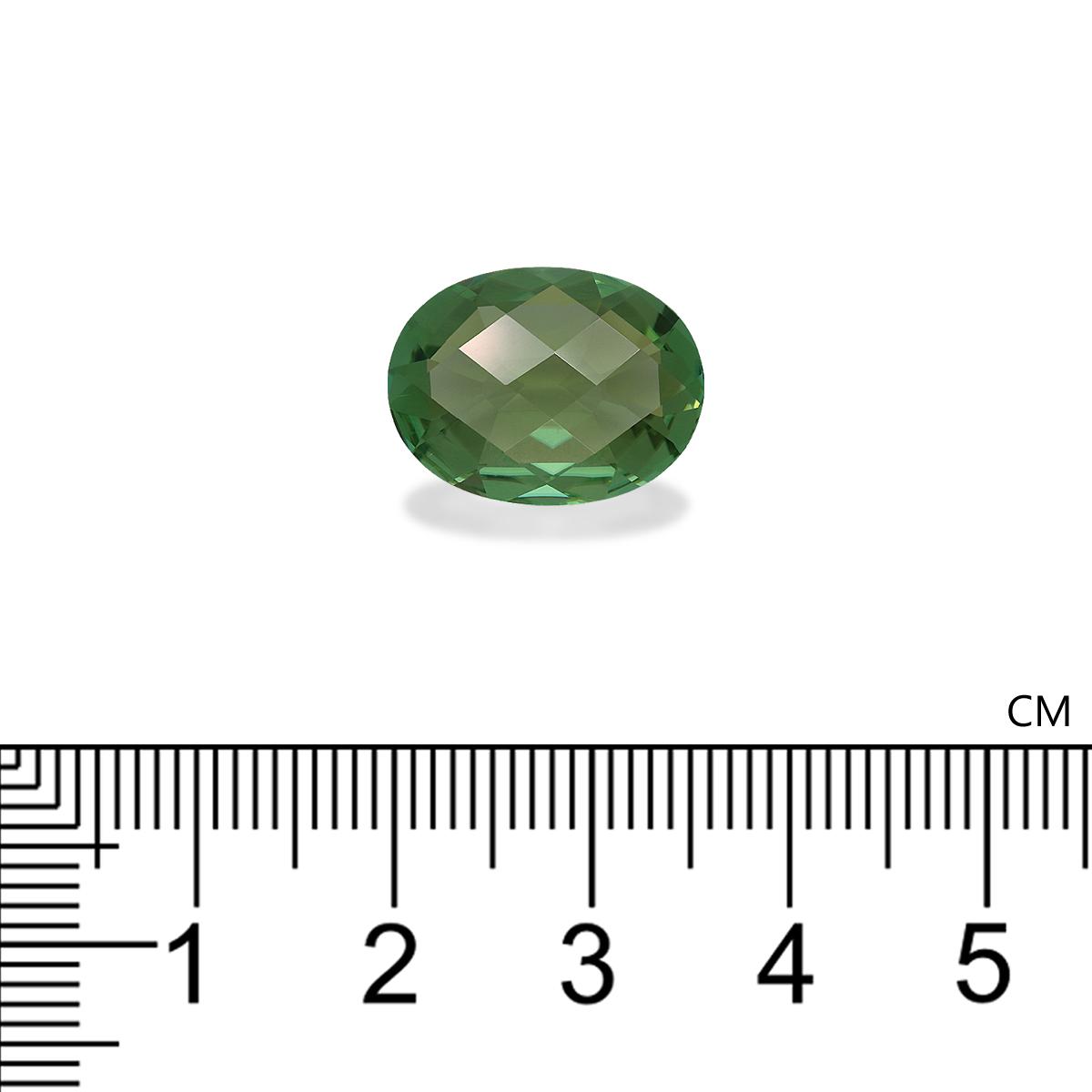 green green tourmaline, 6.92ct oval cut — view 4