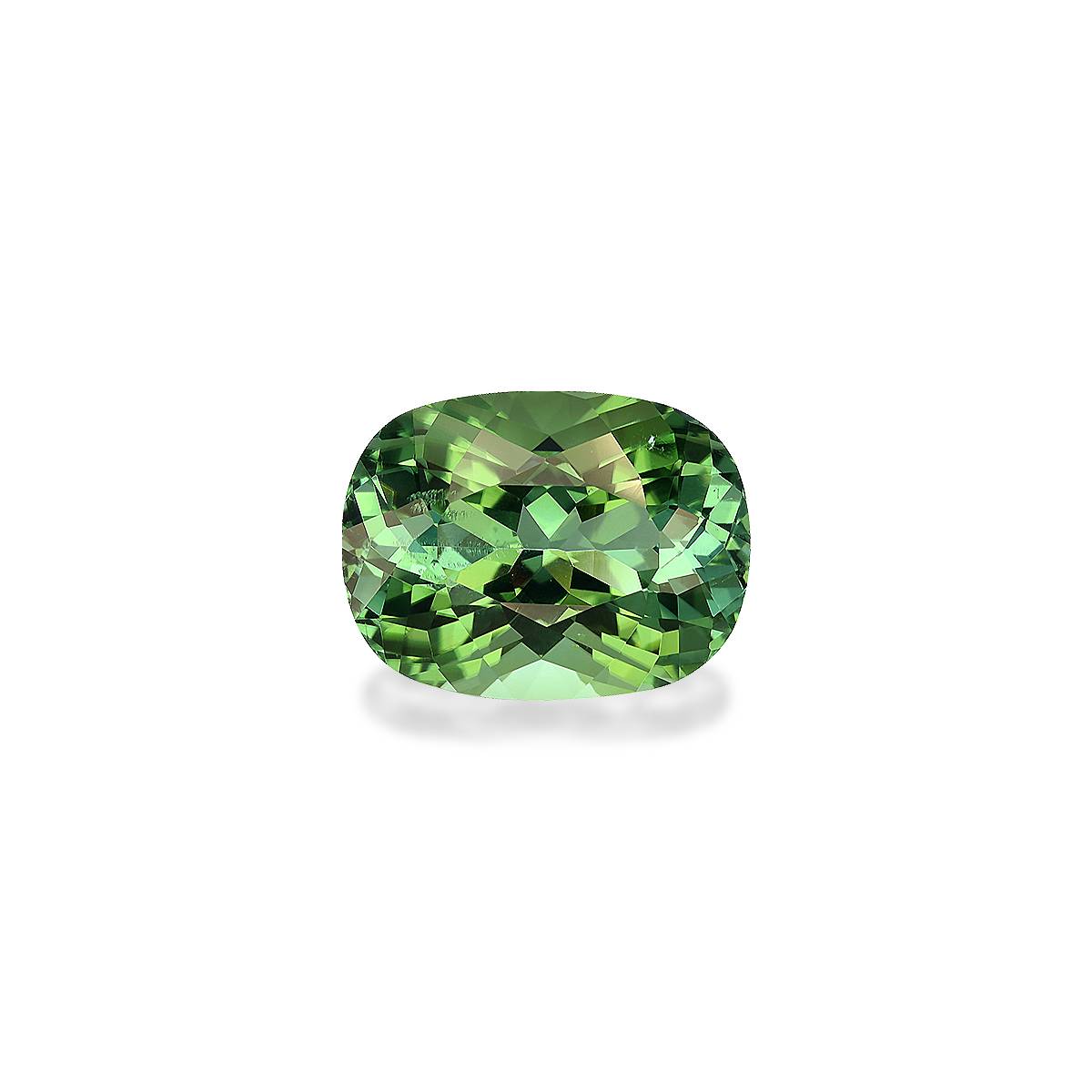 cotton green green tourmaline, 12.2ct cushion cut — main view