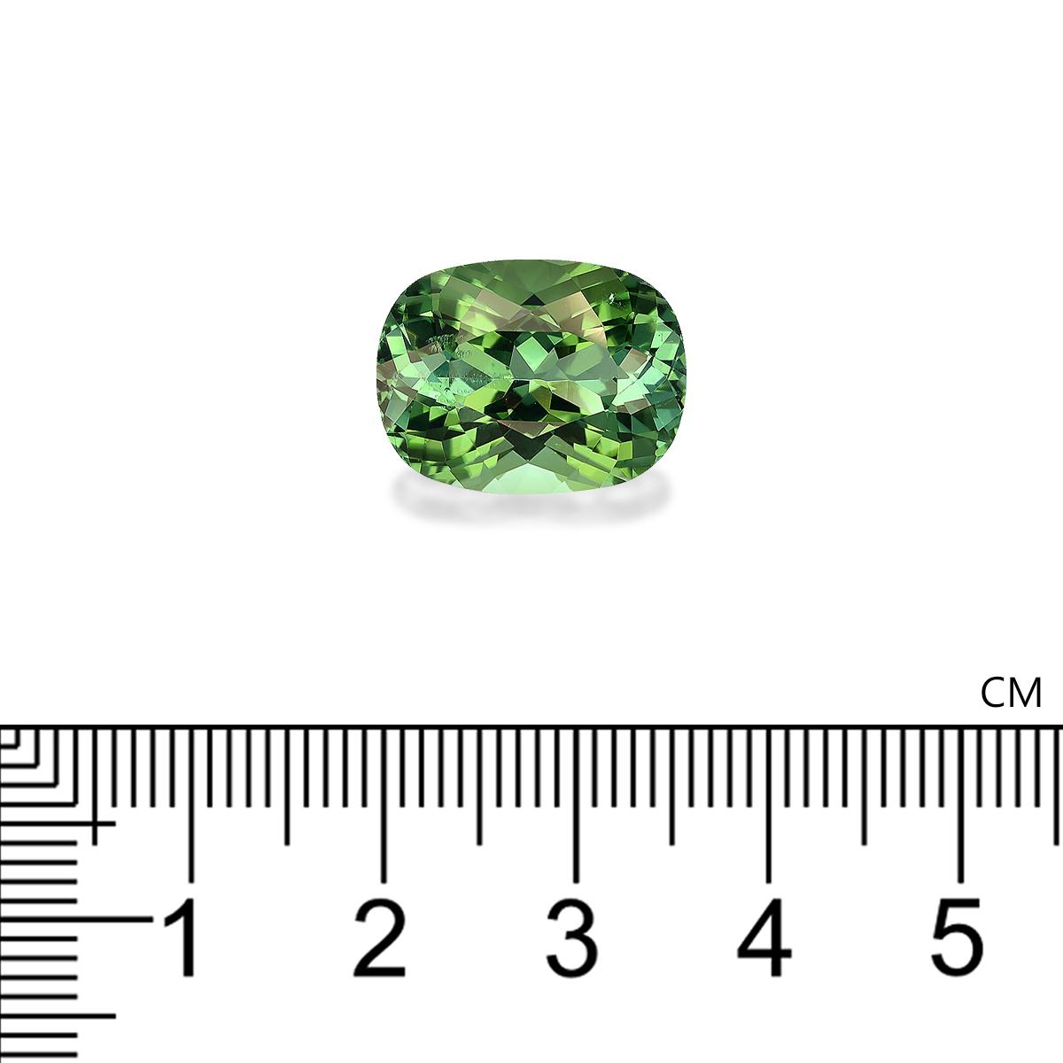 cotton green green tourmaline, 12.2ct cushion cut — view 4
