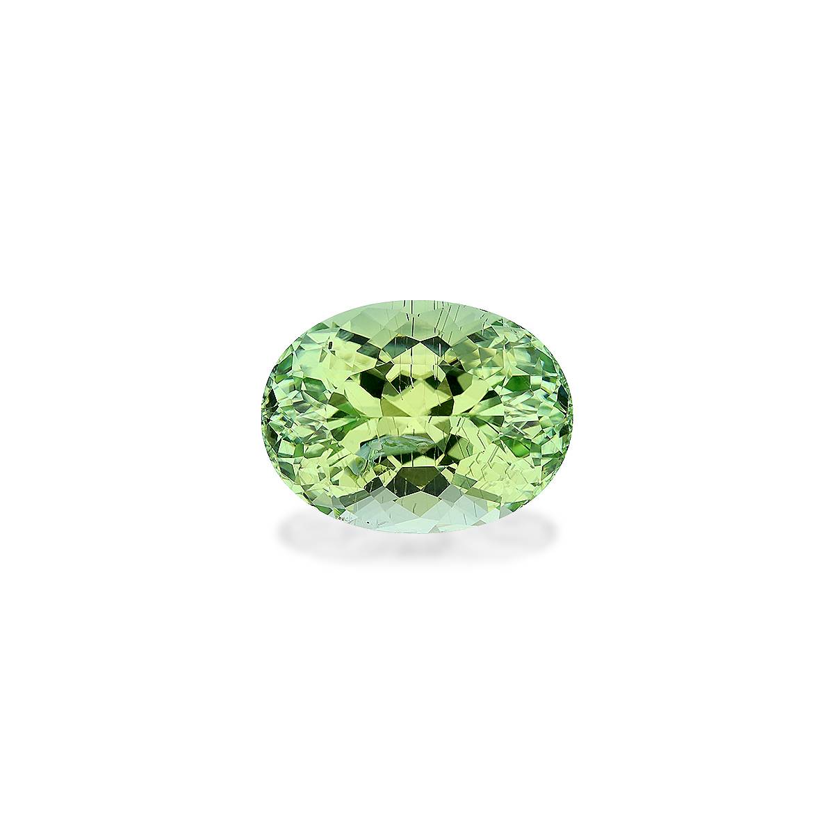 cotton green green tourmaline, 14.28ct oval cut — main view