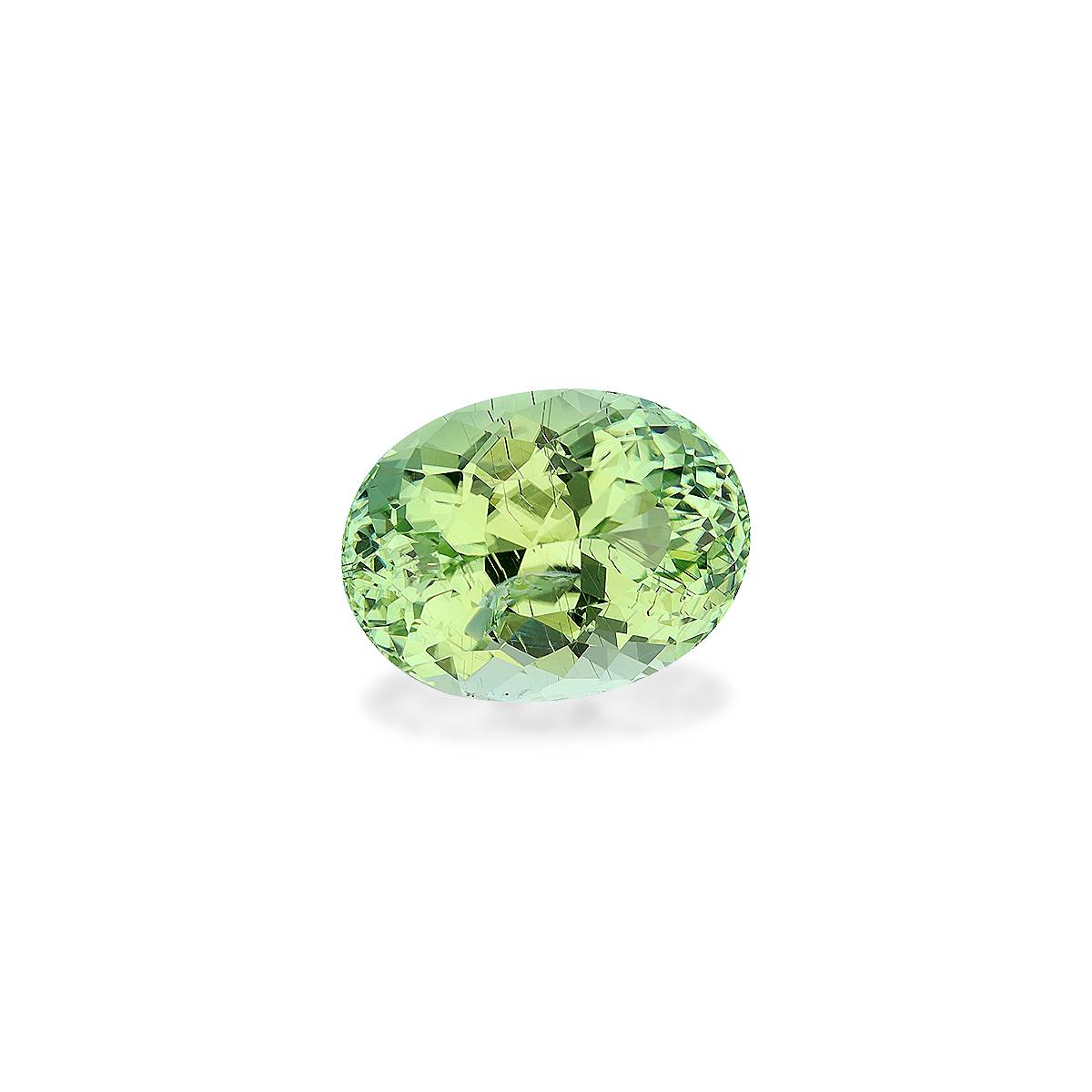 cotton green green tourmaline, 14.28ct oval cut — view 3