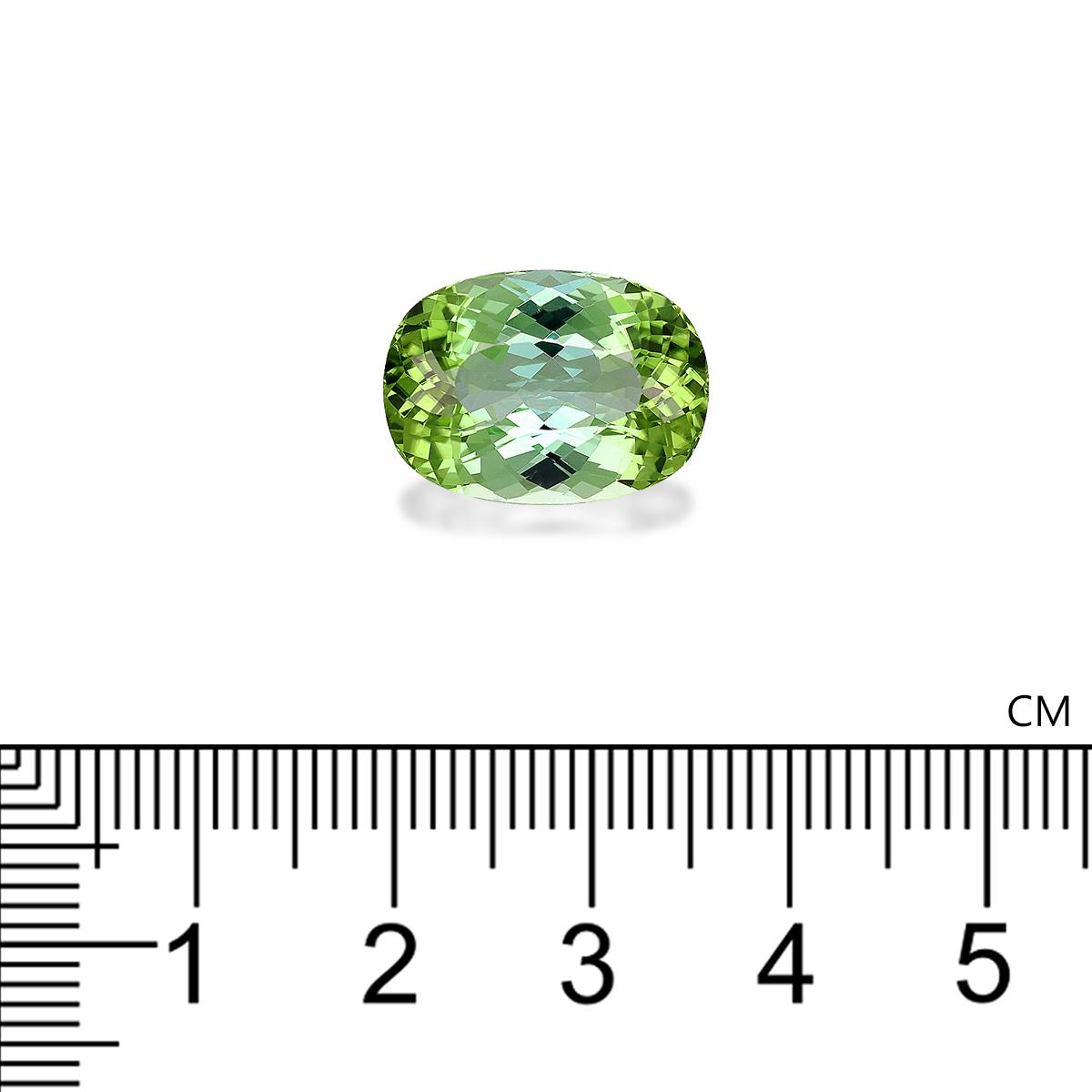 green green tourmaline, 12.49ct cushion cut — view 4
