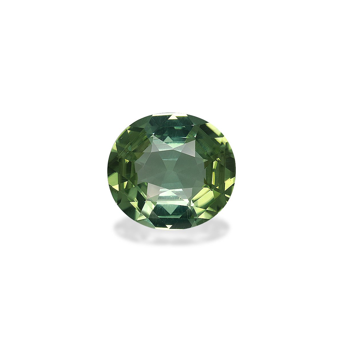 cotton green green tourmaline, 6.17ct oval cut — main view