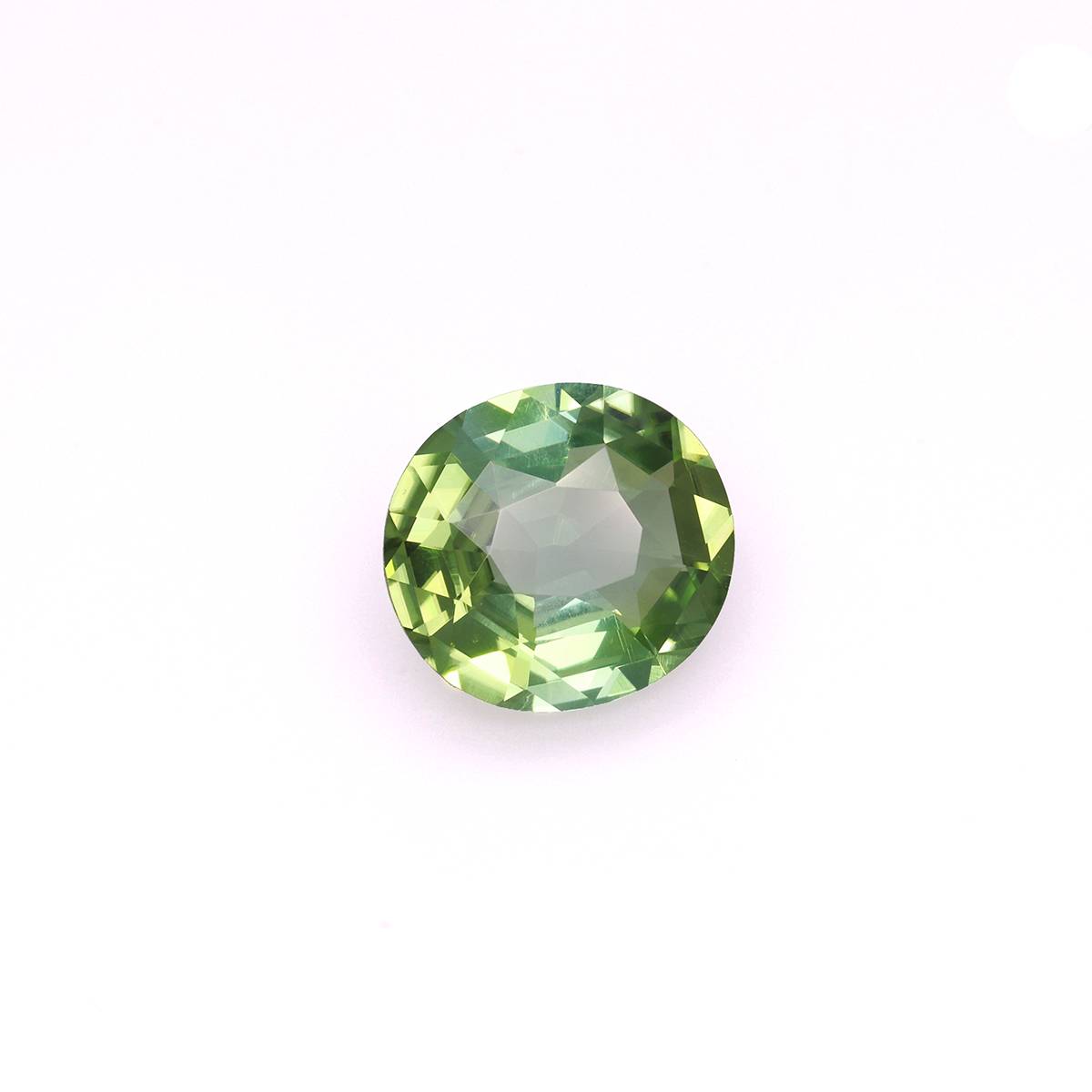 cotton green green tourmaline, 6.17ct oval cut — view 3