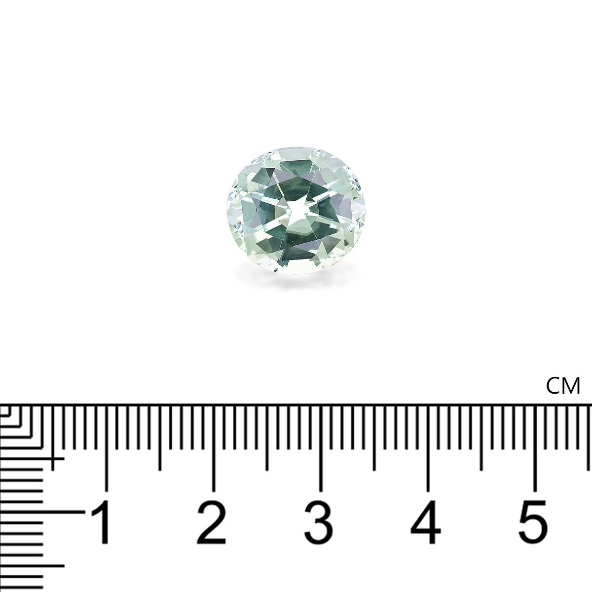 pale green green tourmaline, 7.64ct oval cut — view 4