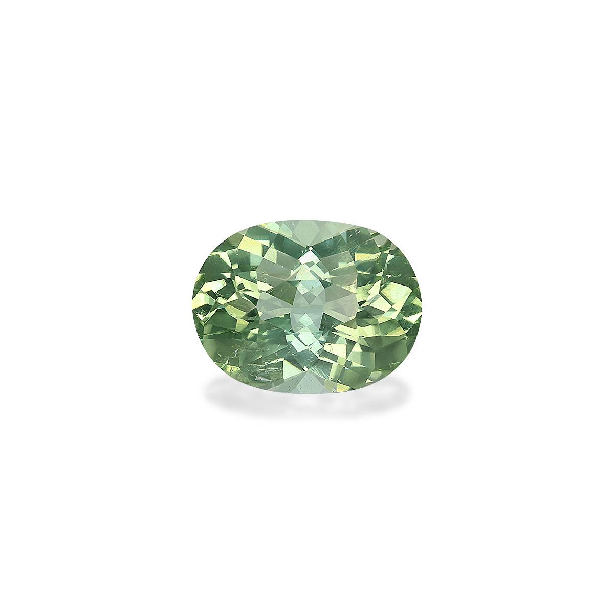 pale green green tourmaline, 6.17ct oval cut — main view