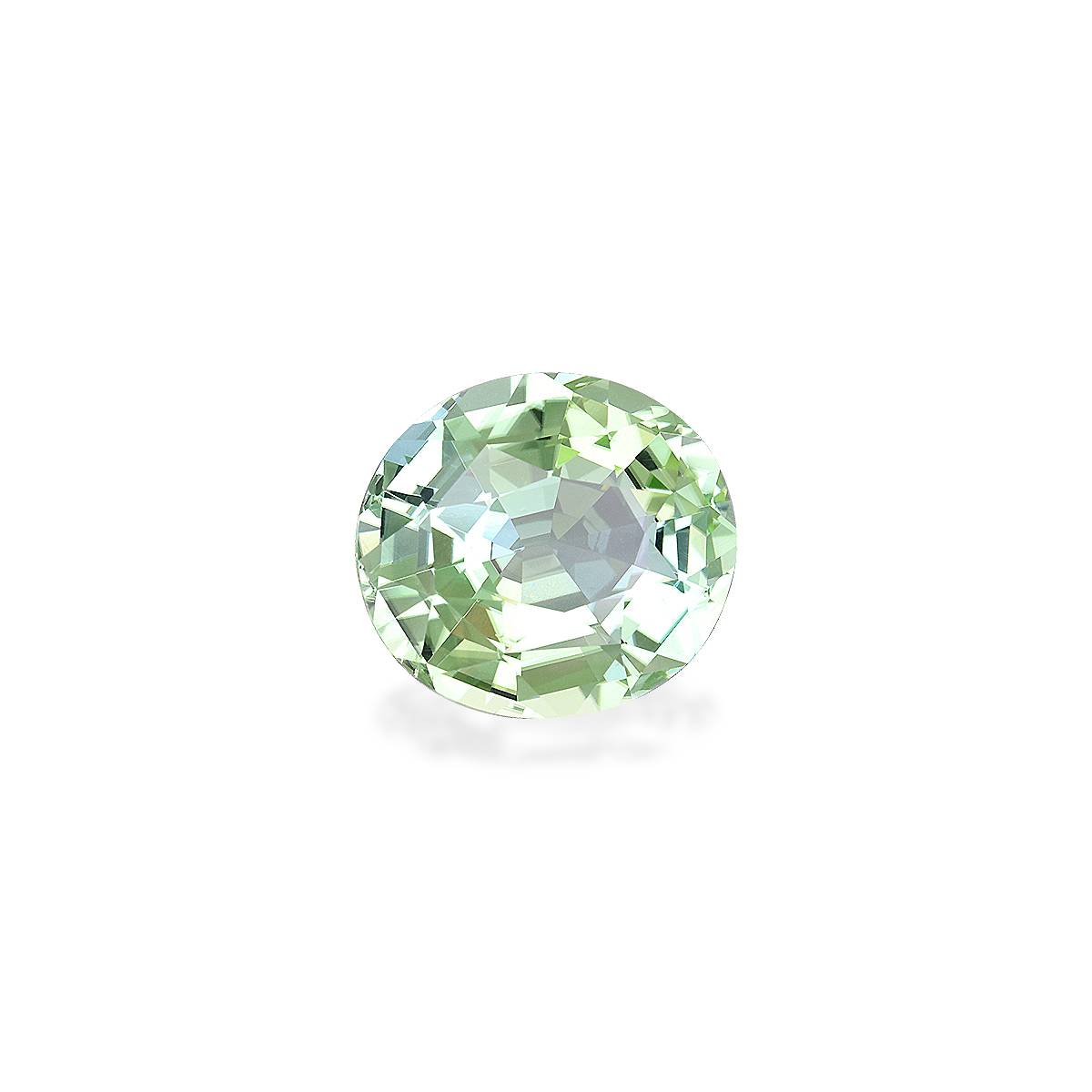 cotton green green tourmaline, 9.62ct oval cut — view 3