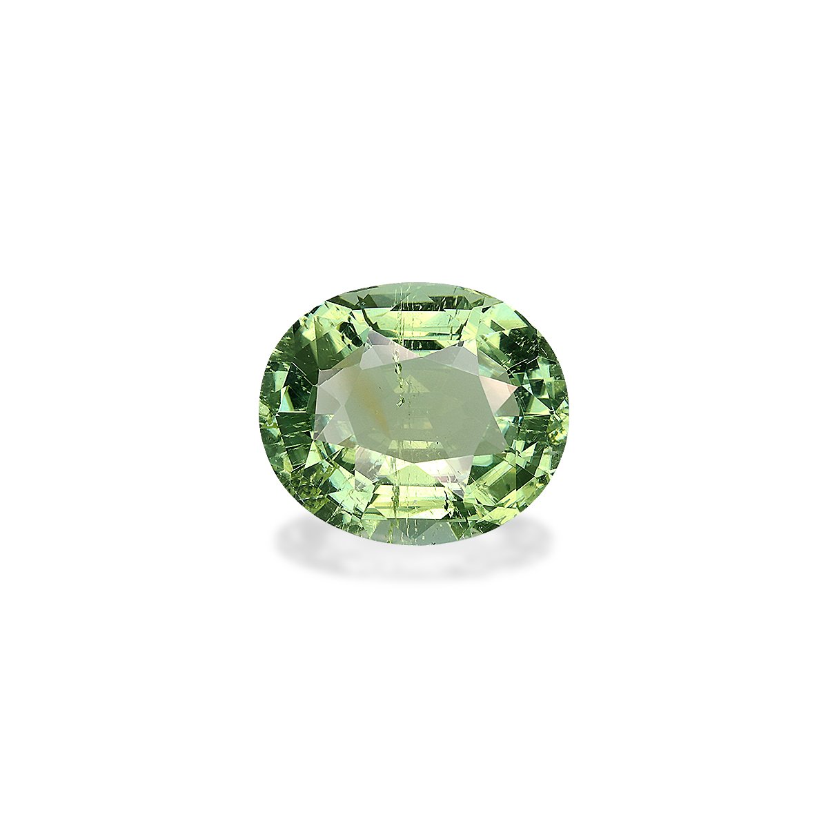 green green tourmaline, 9.83ct oval cut — main view