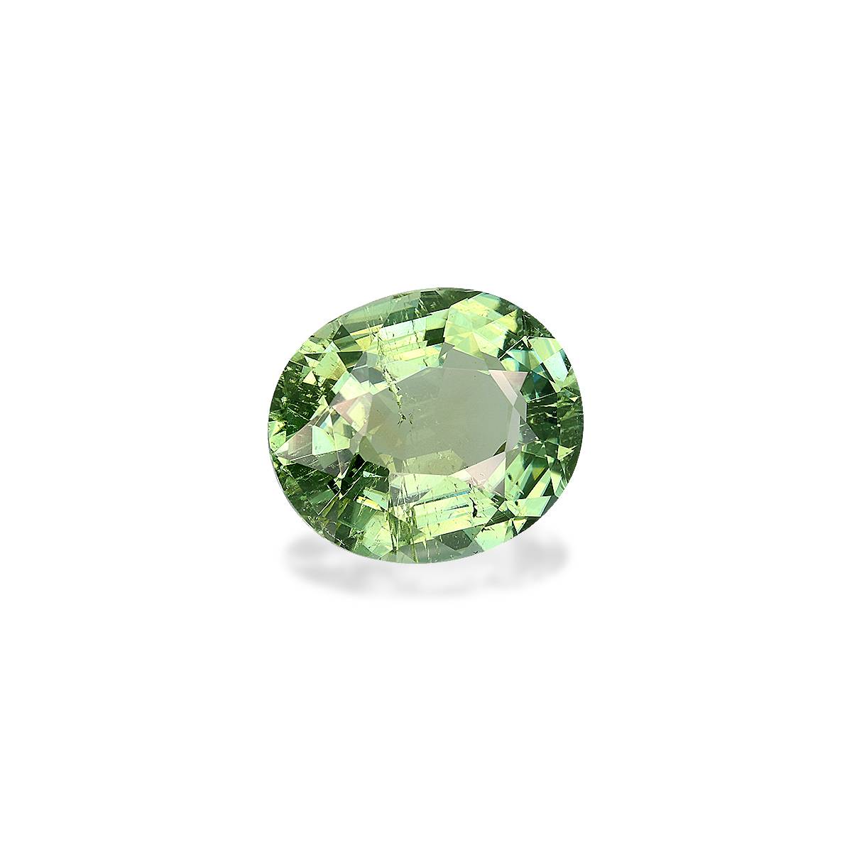 green green tourmaline, 9.83ct oval cut — view 3