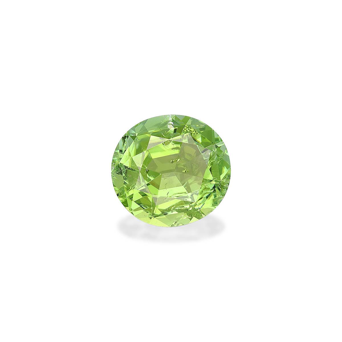 green green tourmaline, 6.53ct oval cut — view 3