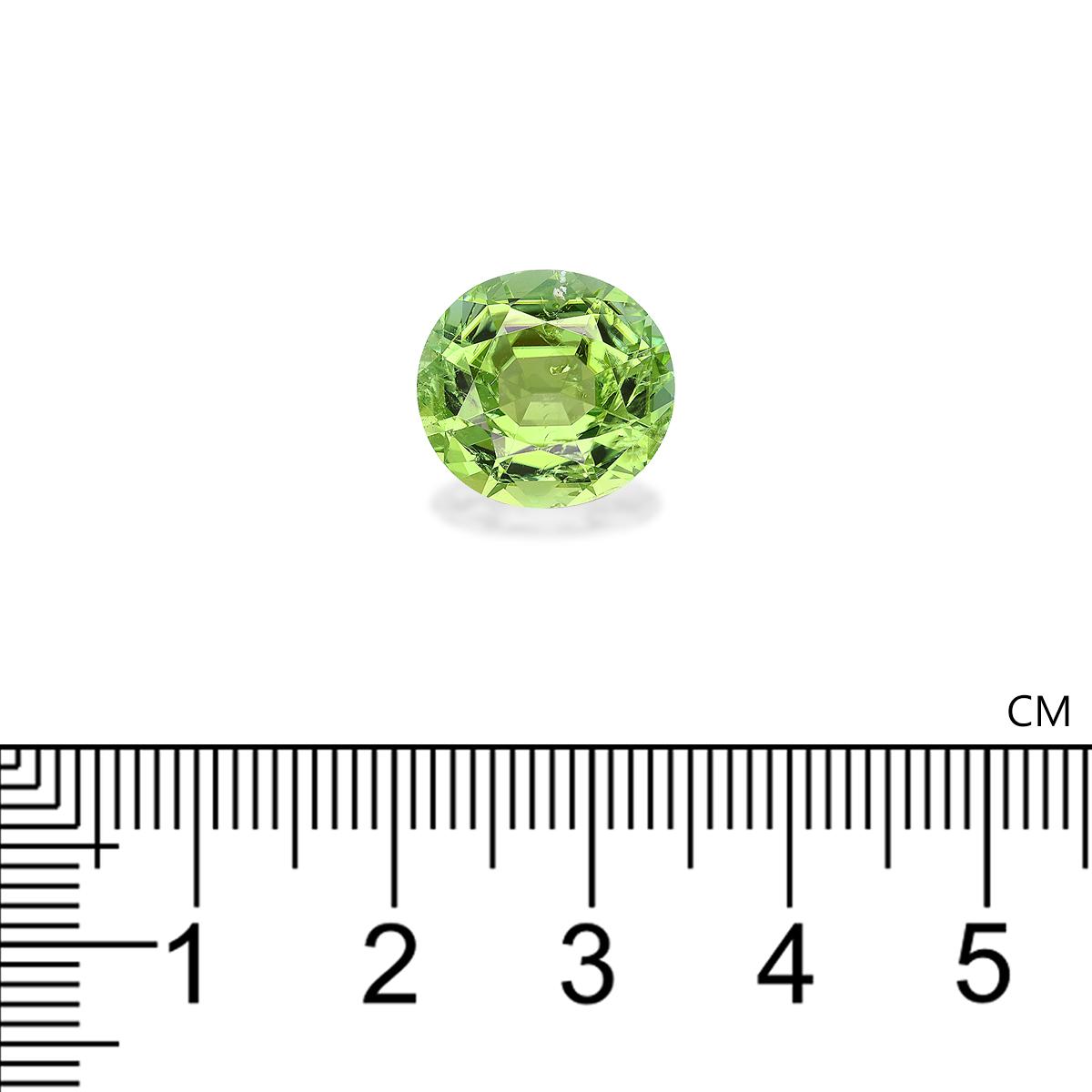 green green tourmaline, 6.53ct oval cut — view 4