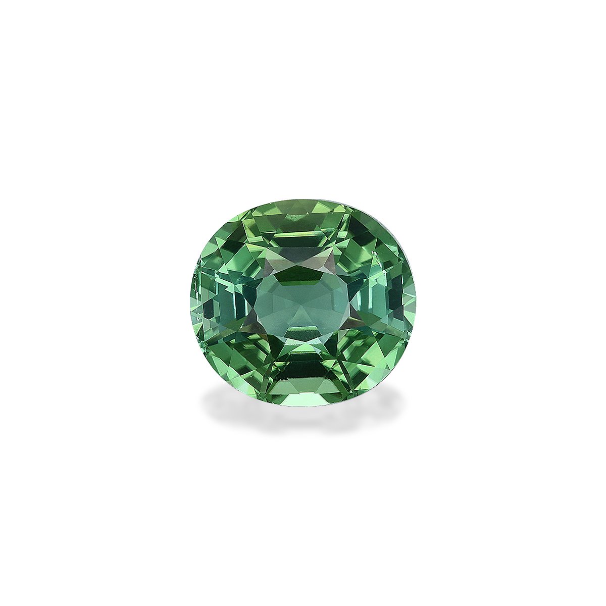 green green tourmaline, 5.03ct oval cut — main view
