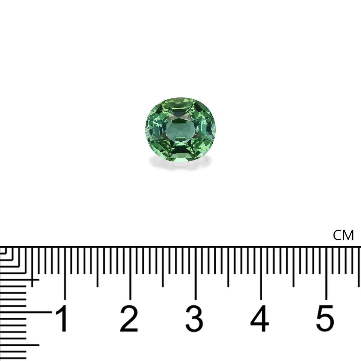 green green tourmaline, 5.03ct oval cut — view 4