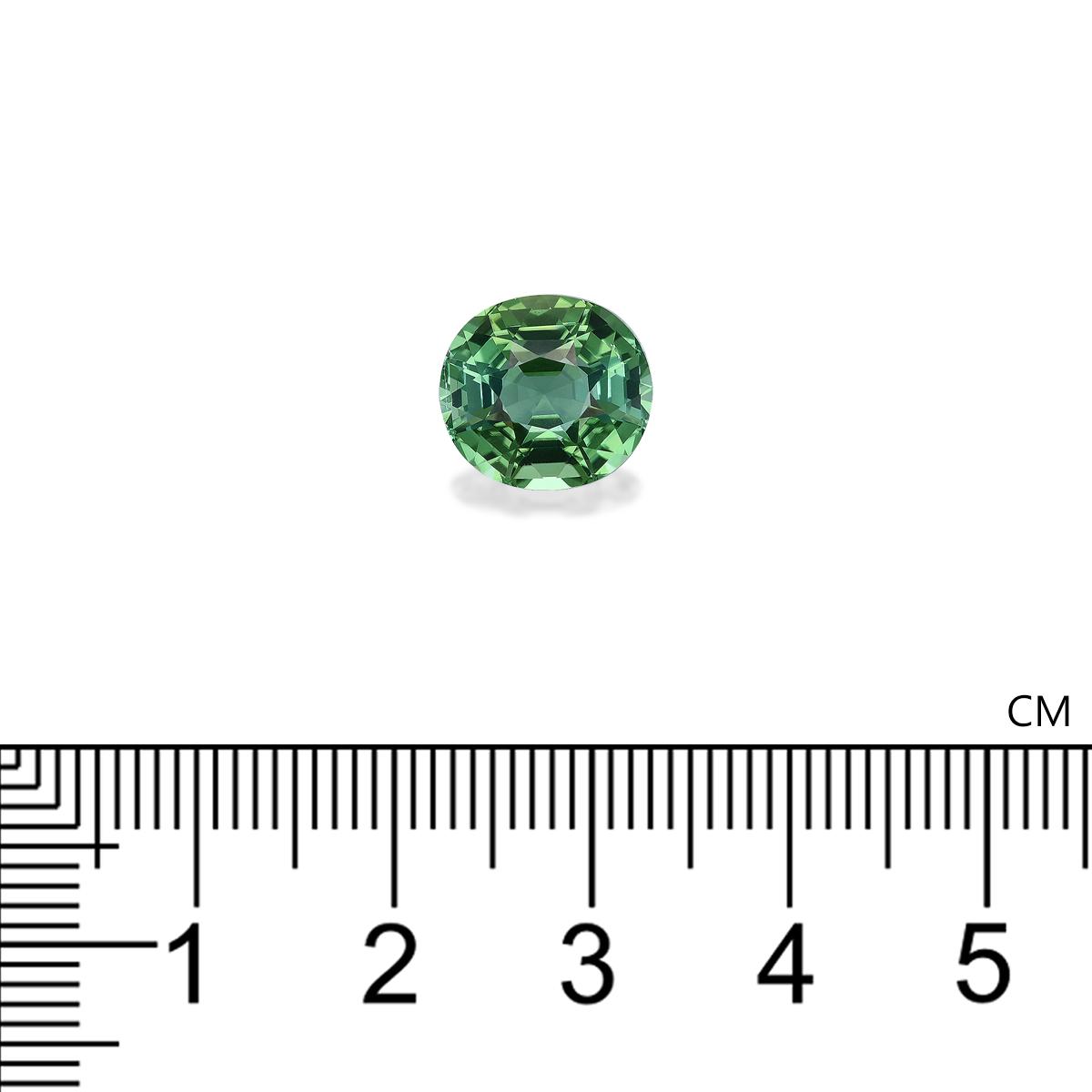 green green tourmaline, 5.03ct oval cut — view 4