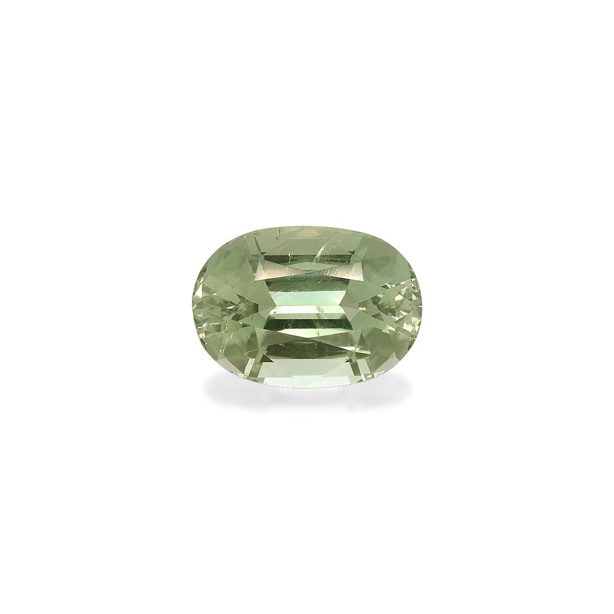 mist green green tourmaline, 7.38ct oval cut — main view