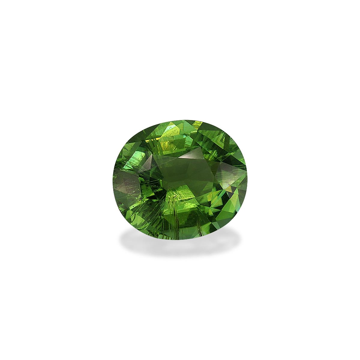 pistachio green green tourmaline, 6.35ct oval cut — view 3