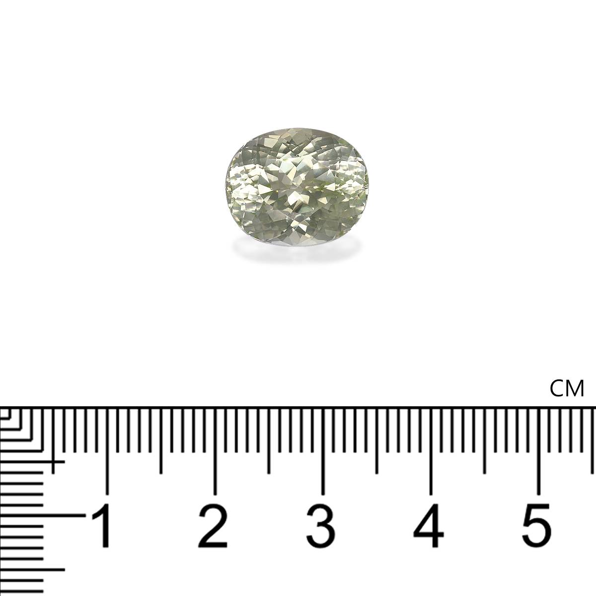 mist green green tourmaline, 8.47ct oval cut — view 4