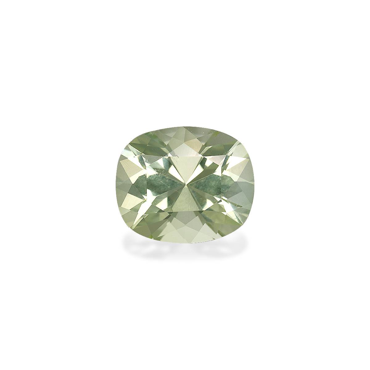 mist green green tourmaline, 6.45ct cushion cut — main view
