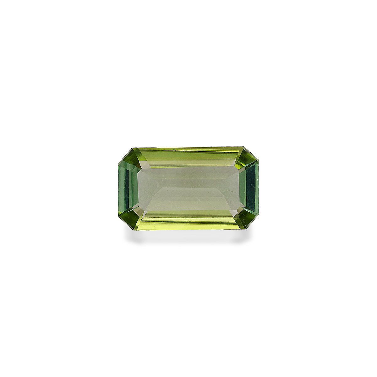 green green tourmaline, 3.06ct rectangular cut — main view