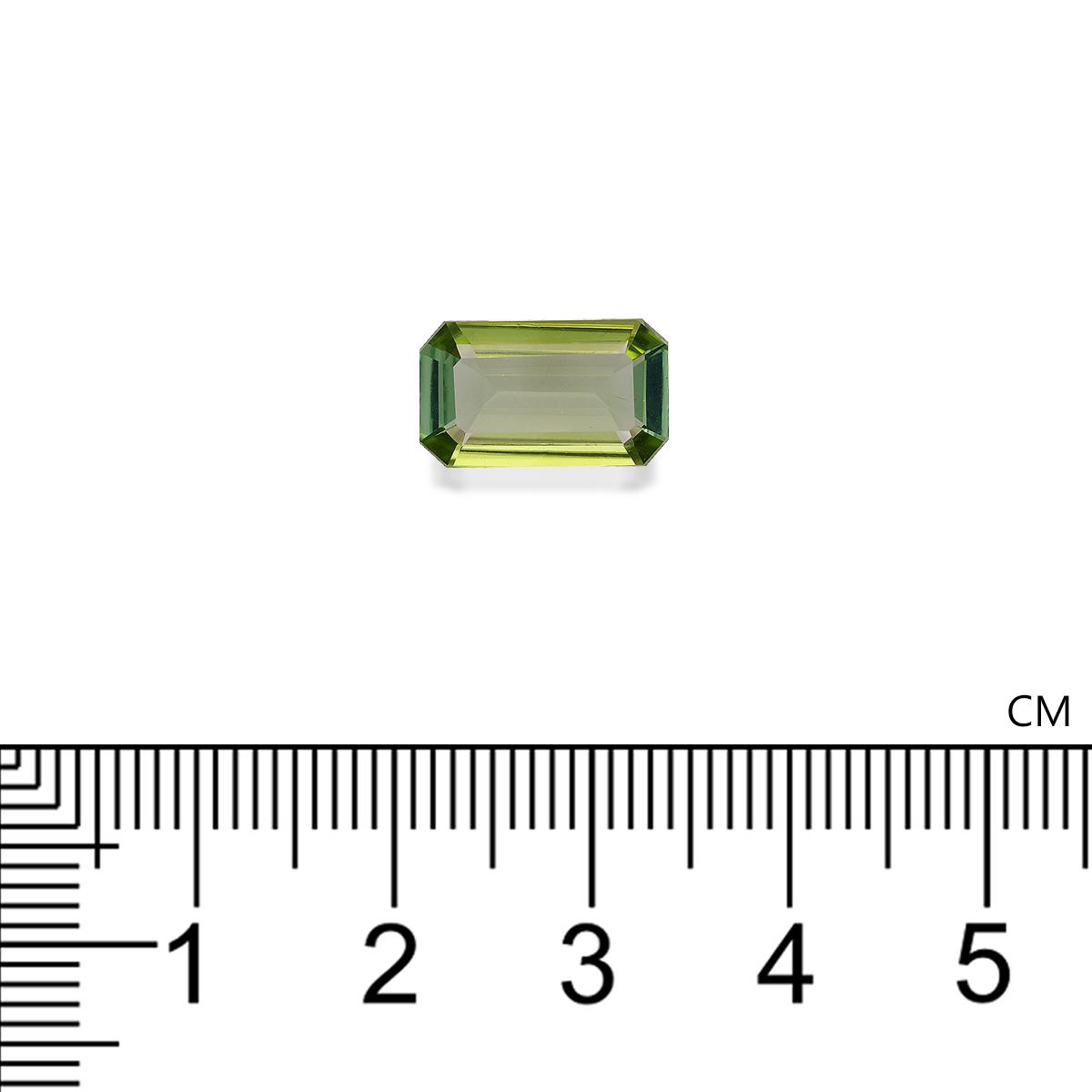 green green tourmaline, 3.06ct rectangular cut — view 4
