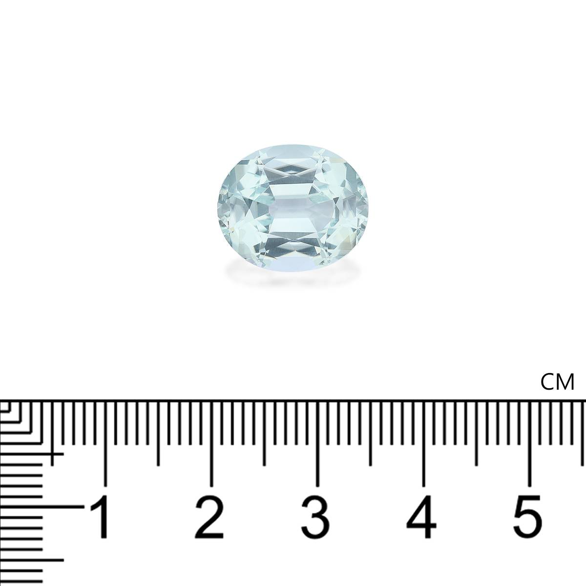 pale green green tourmaline, 8.09ct oval cut — view 4