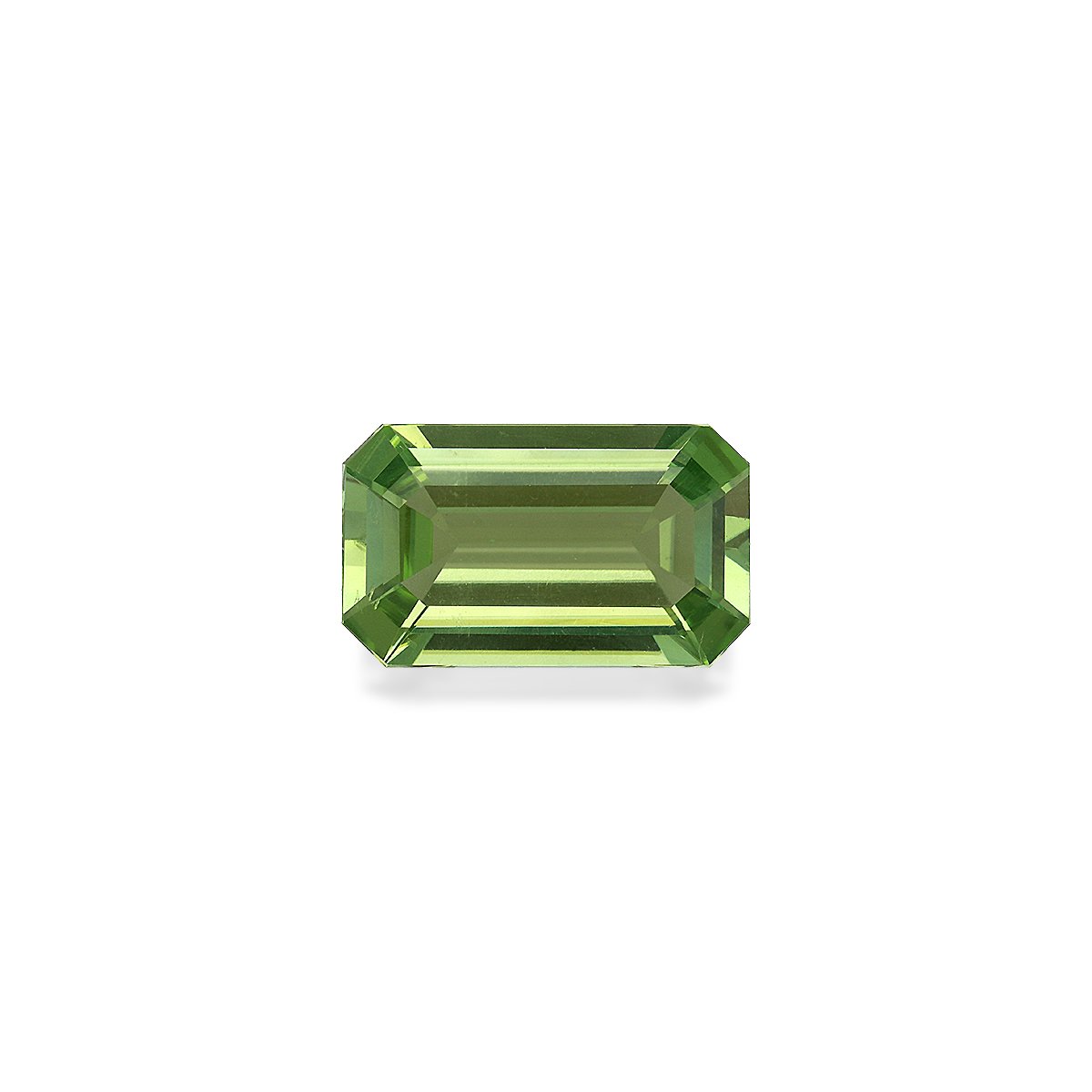 green green tourmaline, 4.56ct rectangular cut — main view