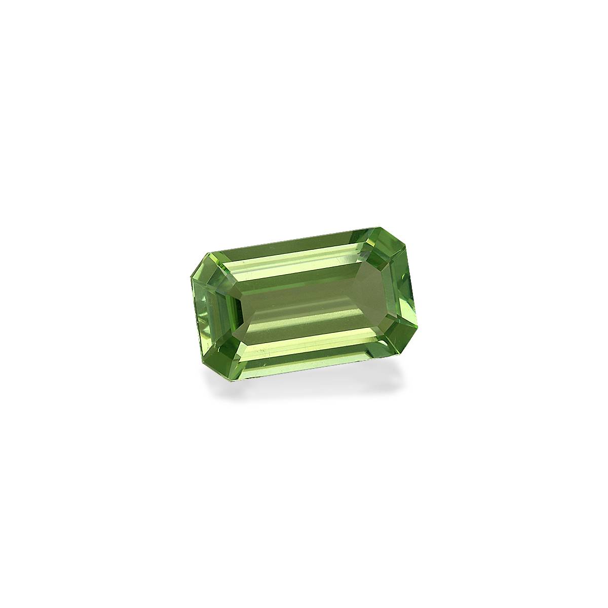 green green tourmaline, 4.56ct rectangular cut — view 3