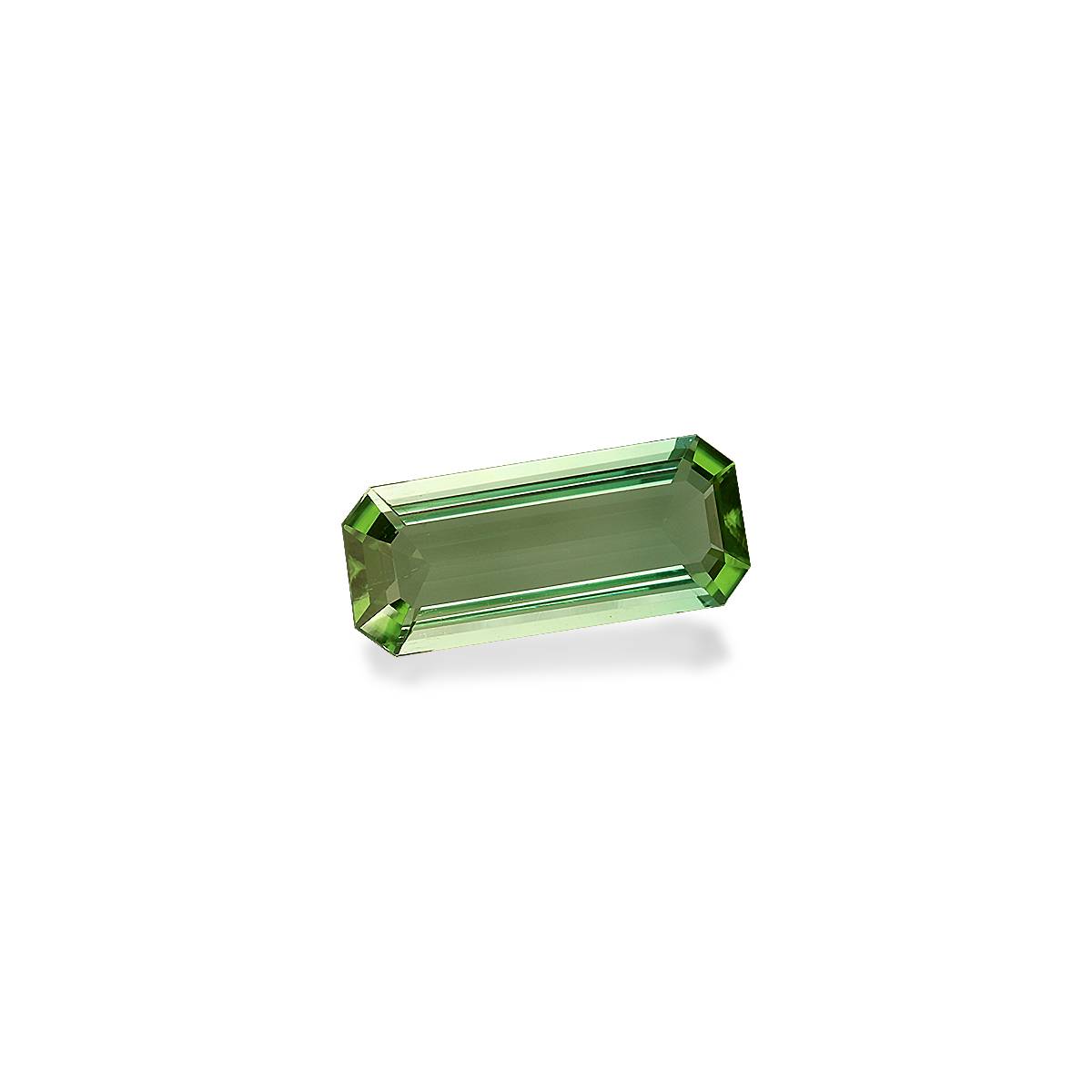 green green tourmaline, 4.26ct rectangular cut — view 3